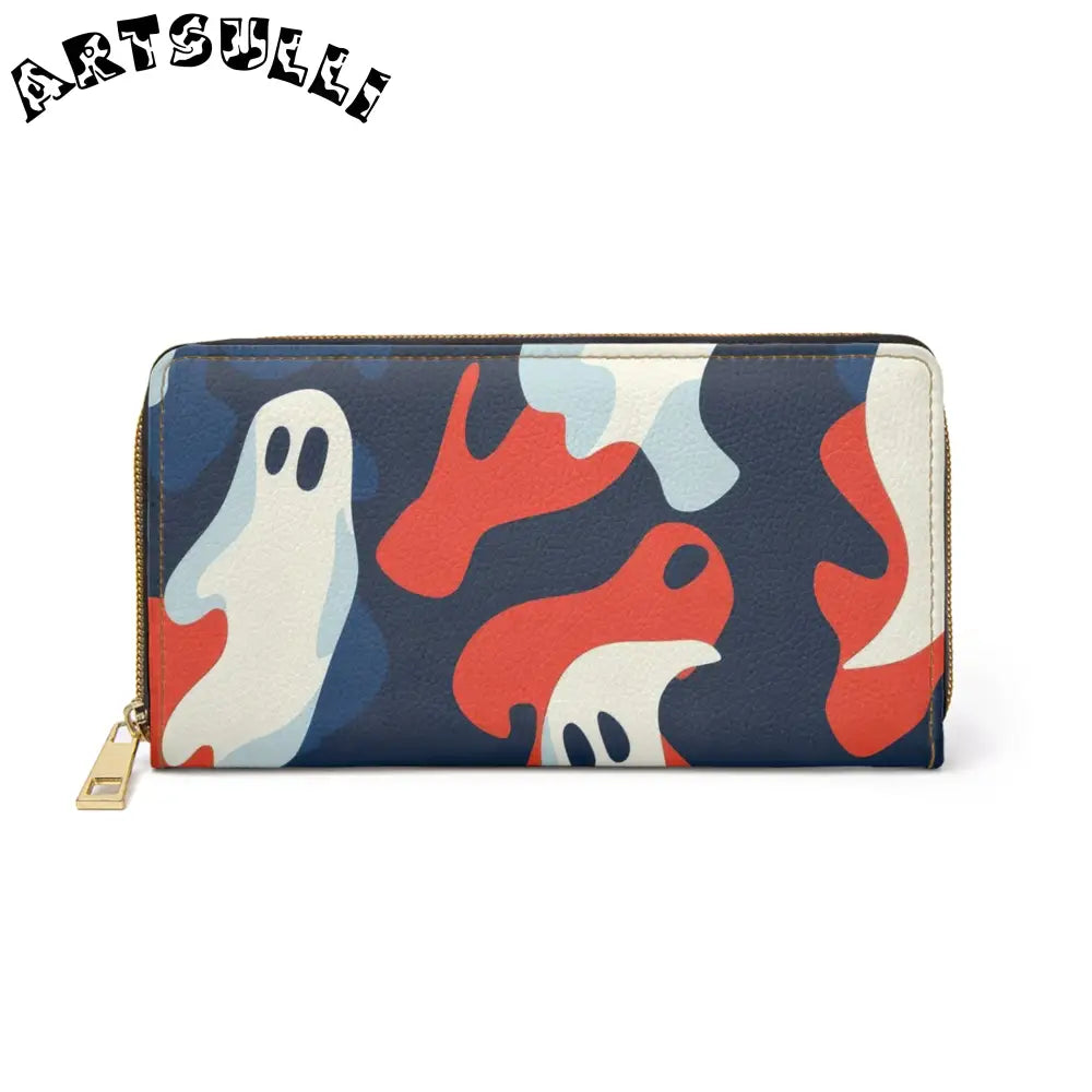 JAKKOUTTHEBXX Camo Ghosts Zipper Wallet JAKKOUTTHEBXX Artsulli - Art