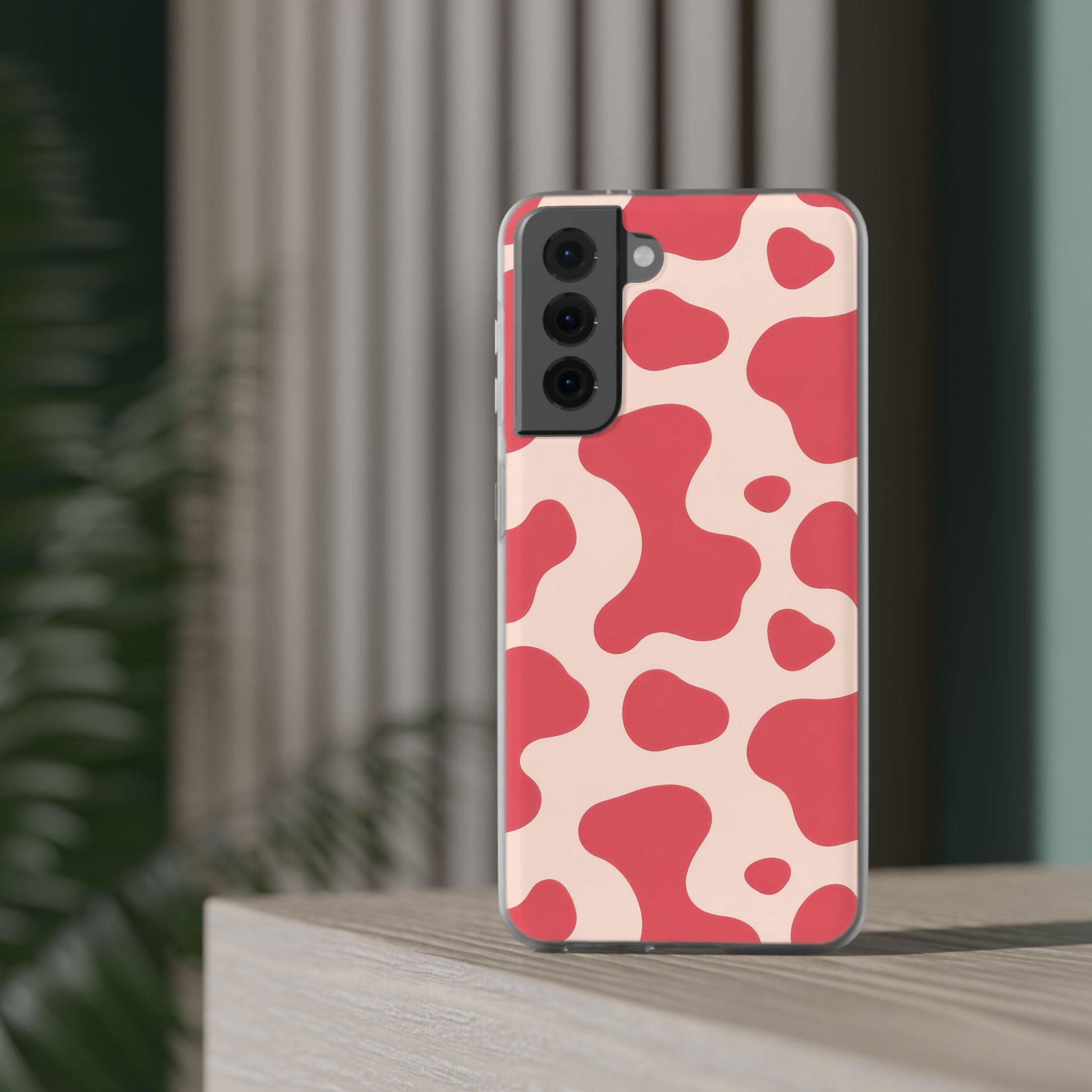 Red Jungle Cow Flexi Cases, Artsulli - Art is Long, Life is Short, Phone Case, , , , , , , 