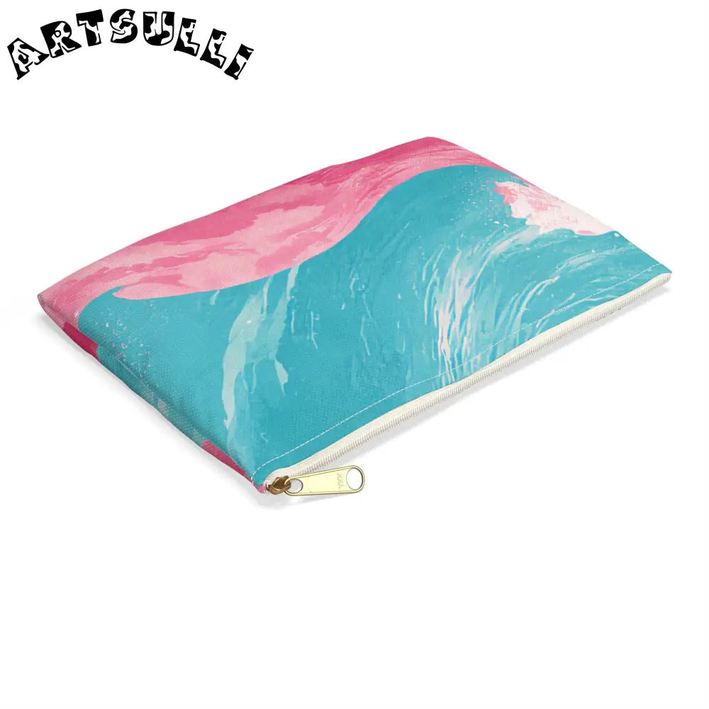 JAKKOUTTHEBXX The Great Pastelwave Pink and Blue Accessory Pouch