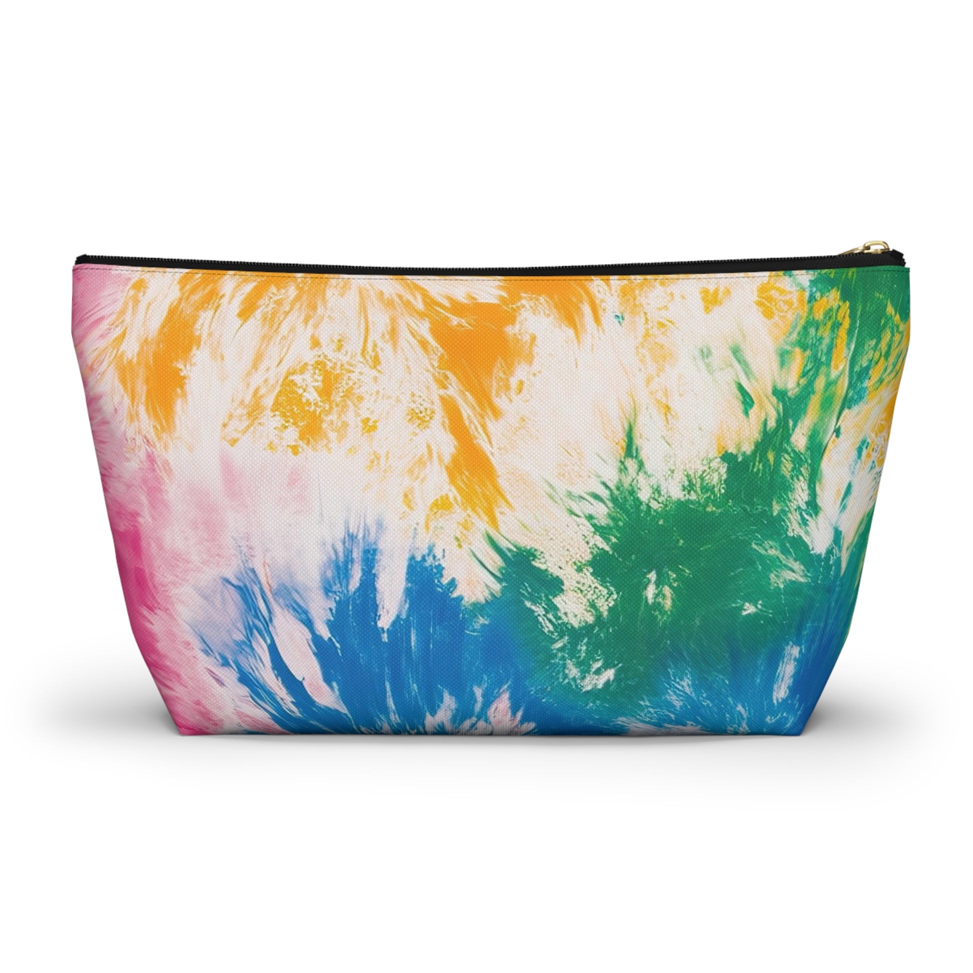 Tie Dye Splash II Accessory Pouch w T-bottom, Artsulli - Art is Long, Life is Short, Bags, , , , , , , 