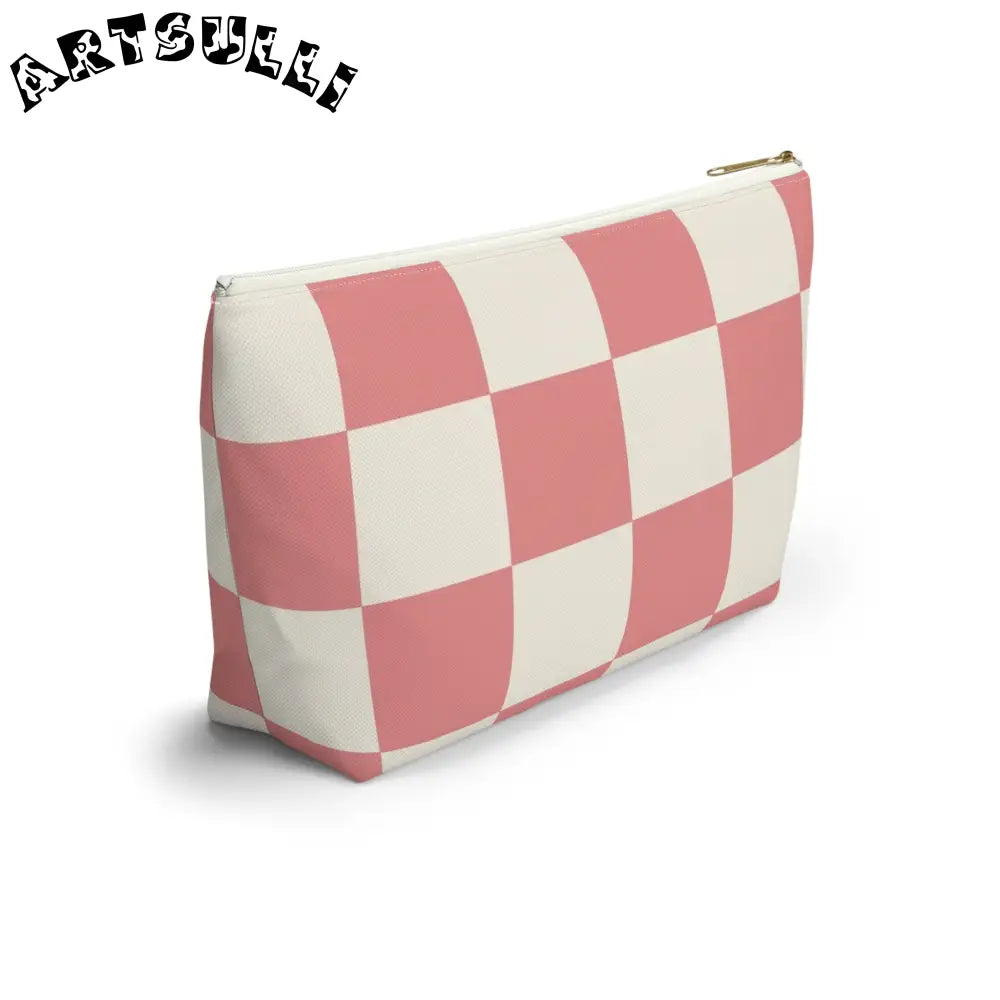 JAKKOUTTHEBXX Retro Checkered Grassland Sprites Accessory Pouch w