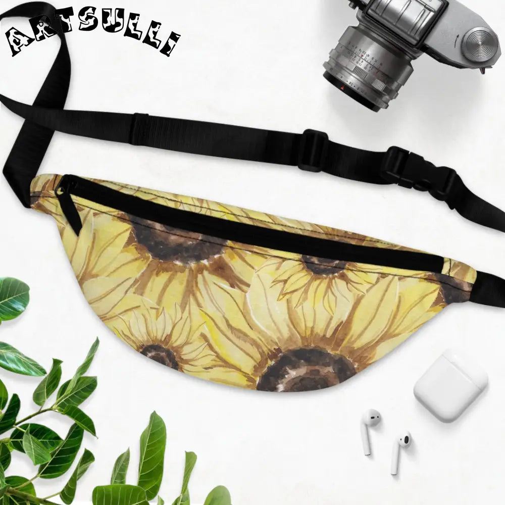 JAKKOUTTHEBXX Retro Anime Sunflower Fanny Pack JAKKOUTTHEBXX