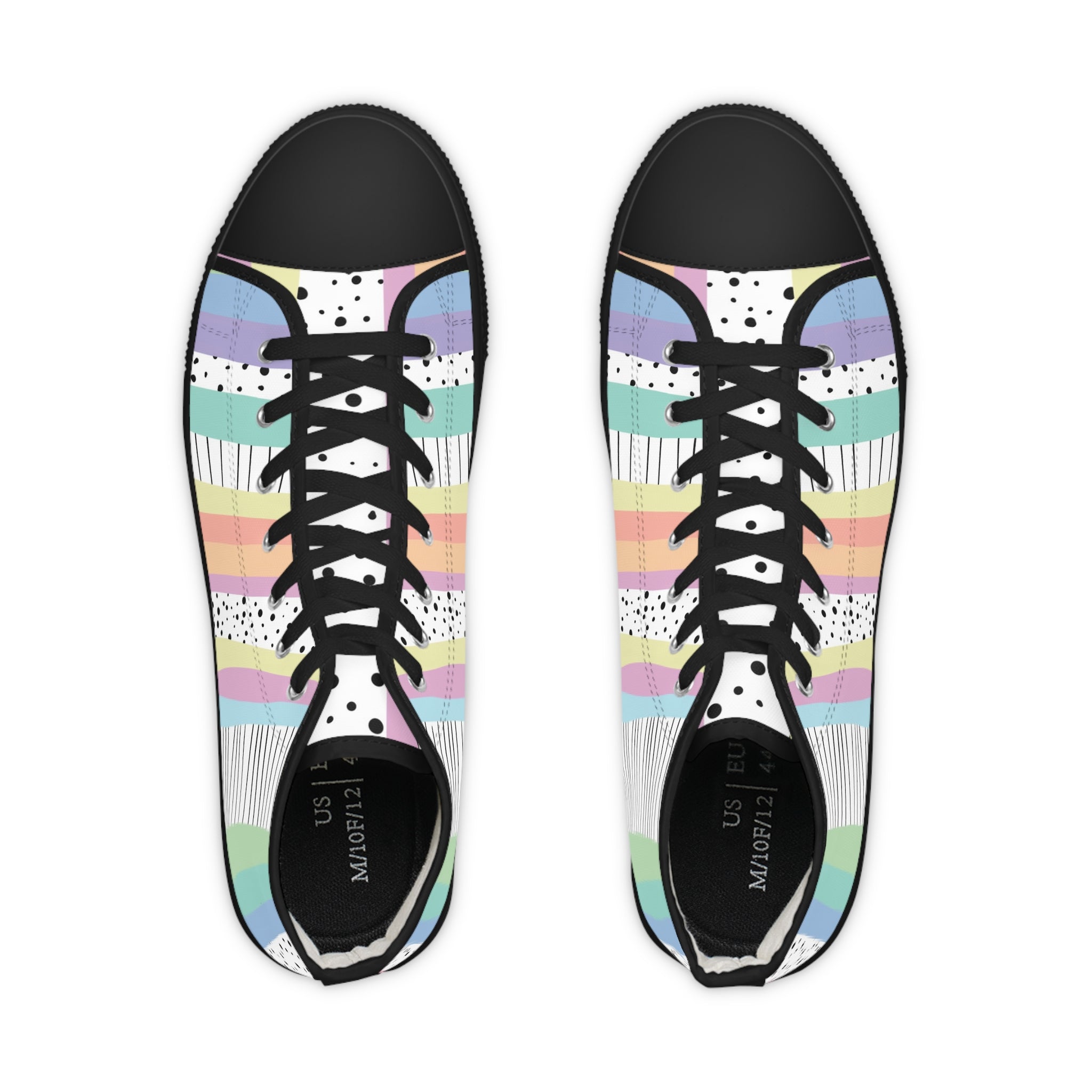 Copy of Men's High Top Sneakers, Artsulli - Art is Long, Life is Short, Shoes, , , , , , , 