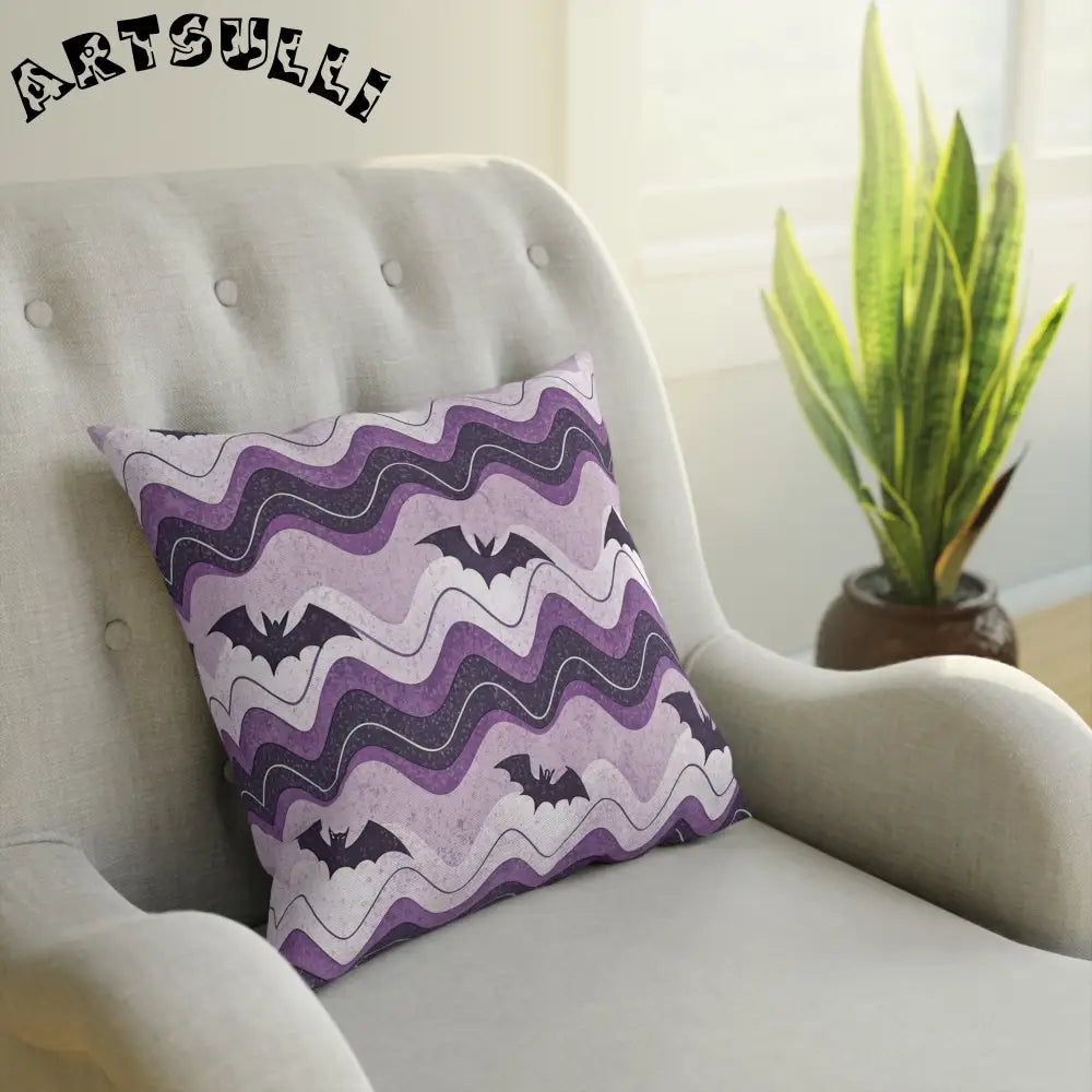 JAKKOUTTHEBXX Bat Wave Cushion JAKKOUTTHEBXX Artsulli - Art is Long,