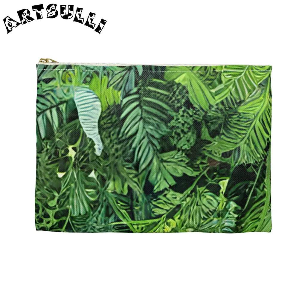 JAKKOUTTHEBXX Tropical bloom zippered pouch JAKKOUTTHEBXX Artsulli