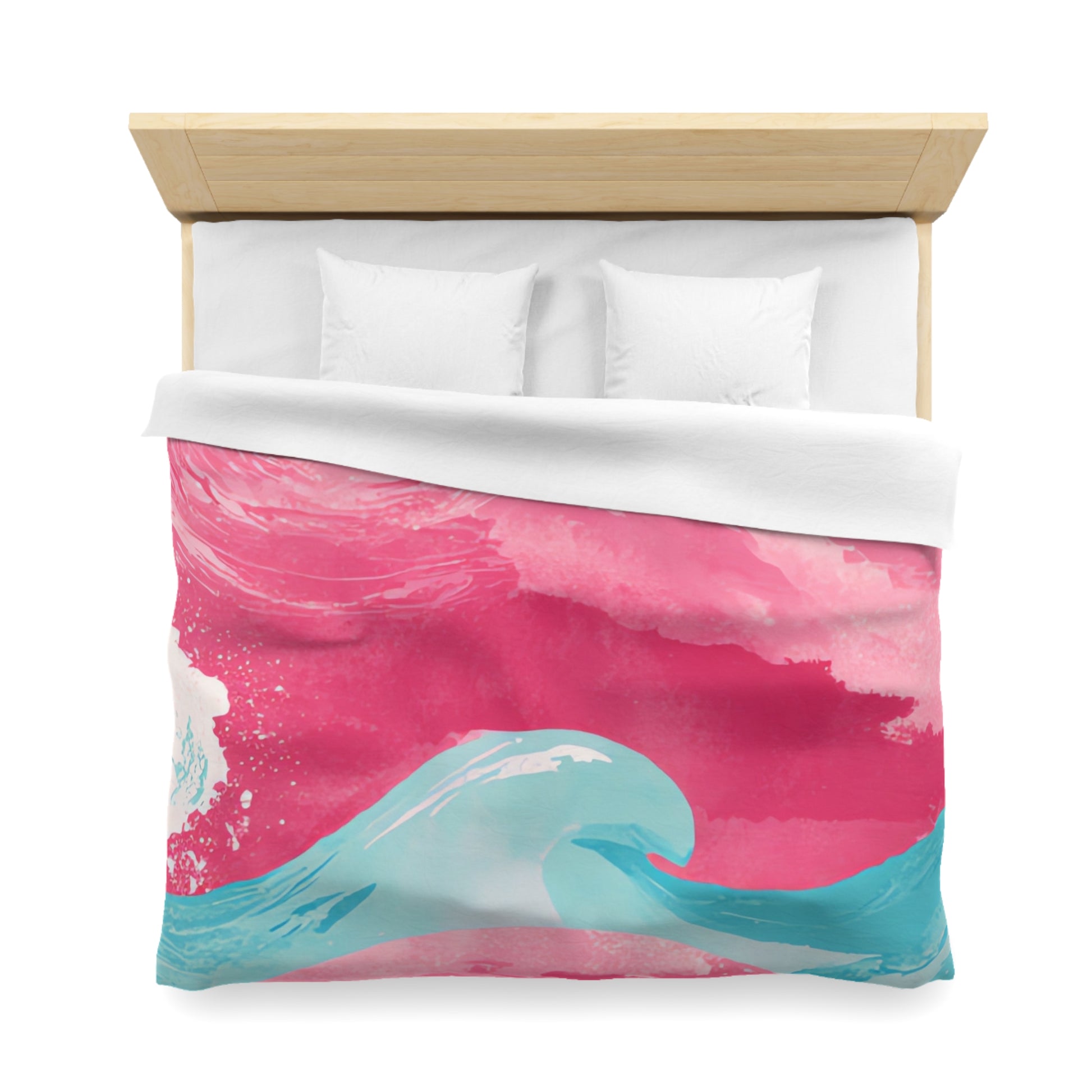The Great Pastelwave Pink and Blue Microfiber Duvet Cover, Artsulli - Art is Long, Life is Short, Home Decor, , , , , , , 