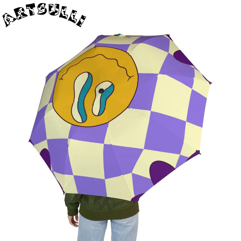 JAKKOUTTHEBXX Trippy Flower Power Motifs Semi-Automatic Foldable