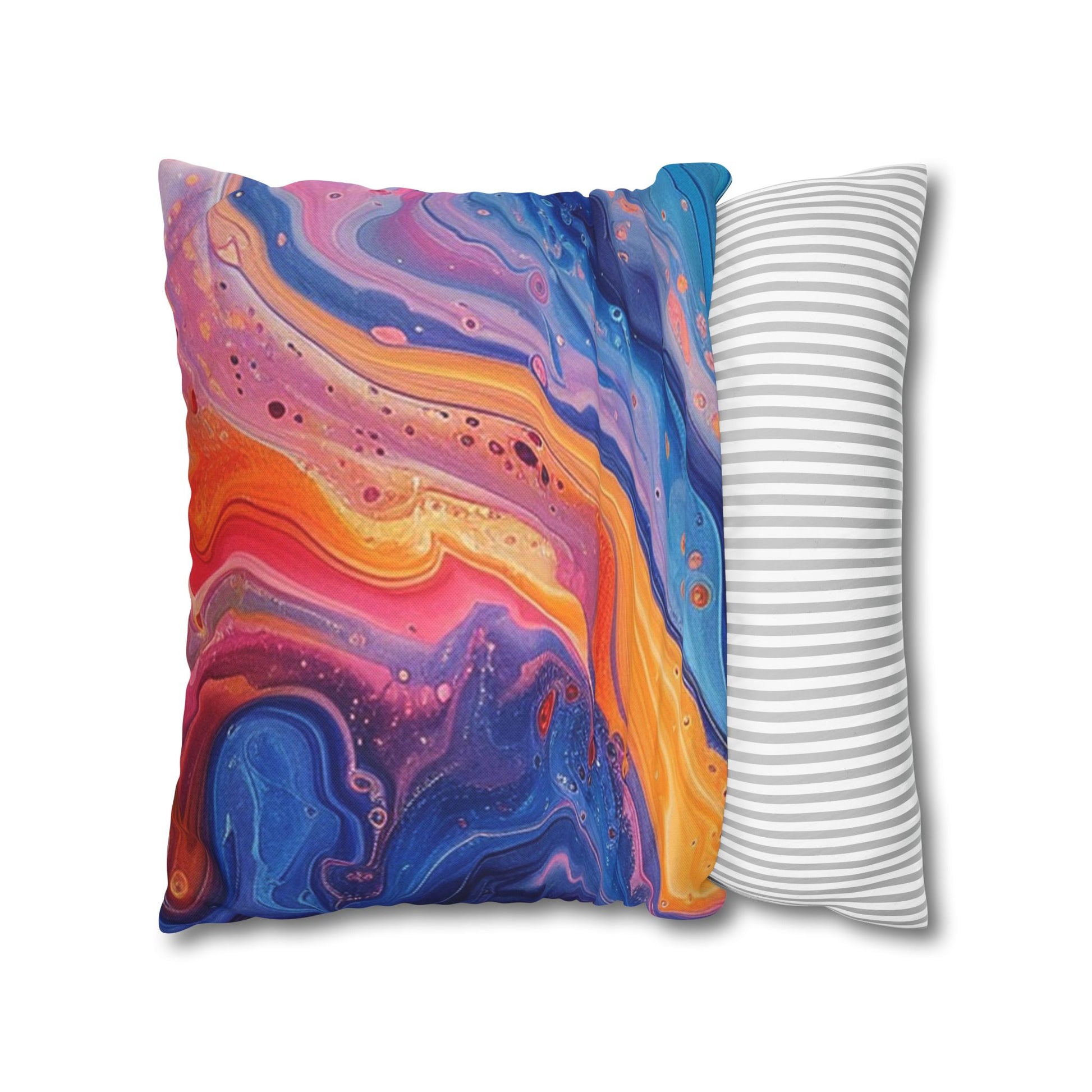 Spun Polyester Square Pillowcase, Artsulli - Art is Long, Life is Short, Home Decor, , , , , , , 