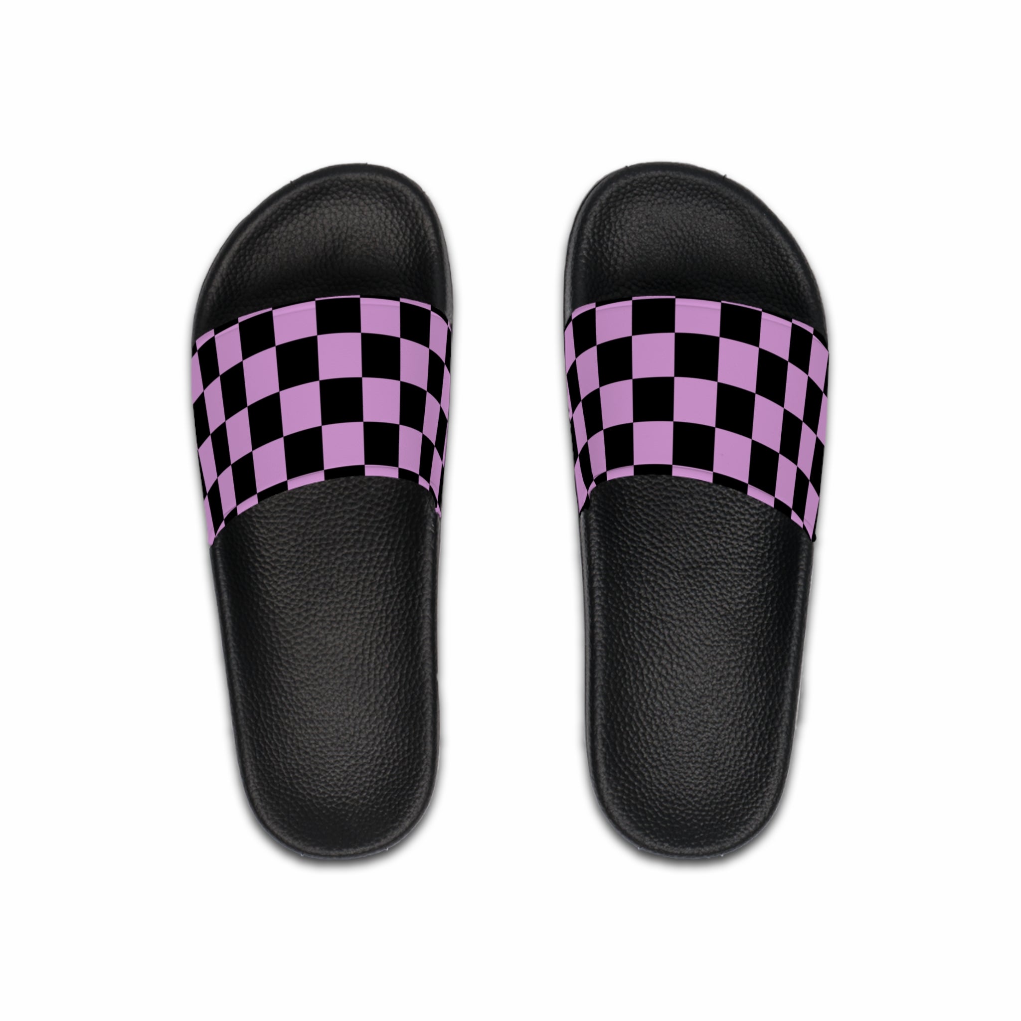 Pixel Punk Vision Men's Slide Sandals, Artsulli - Art is Long, Life is Short, Shoes, Color, Black sole, Size, US 6, , , 58859721336724501619