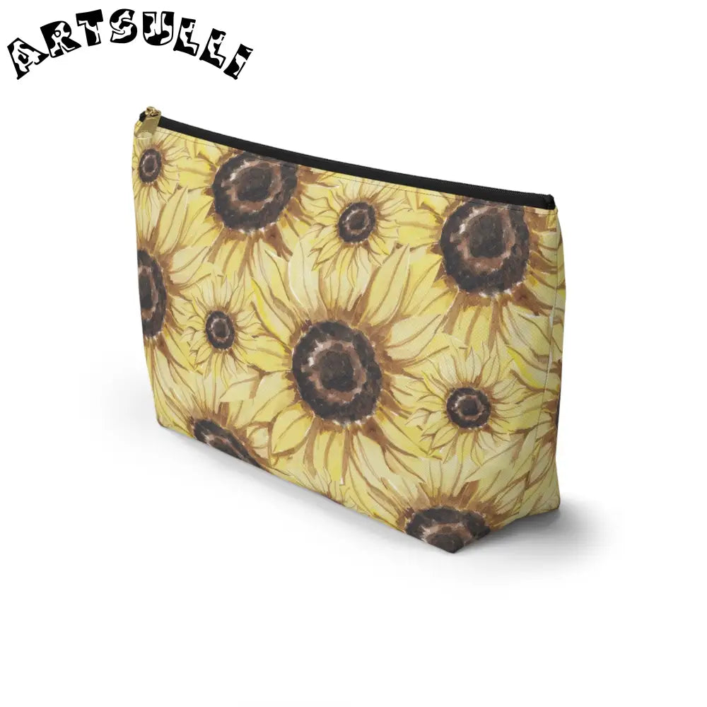 JAKKOUTTHEBXX Retro Anime Sunflower Accessory Pouch w T-bottom