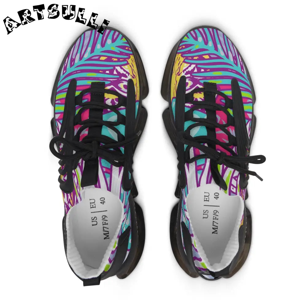 JAKKOUTTHEBXX Tropical Jungle Tigers Torquise and Purple Women’s