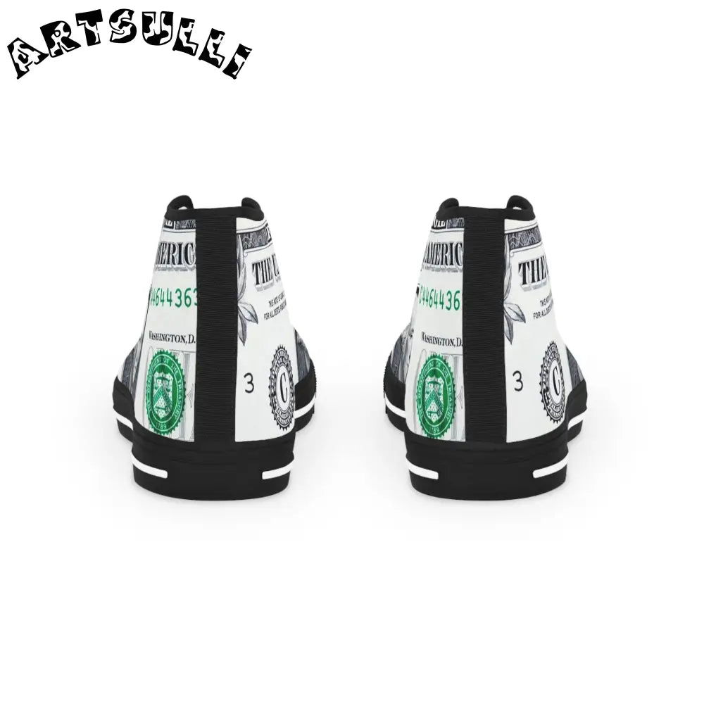 JAKKOUTTHEBXX Dollar Bill High Tops with Deodorant Memory Foam 2025