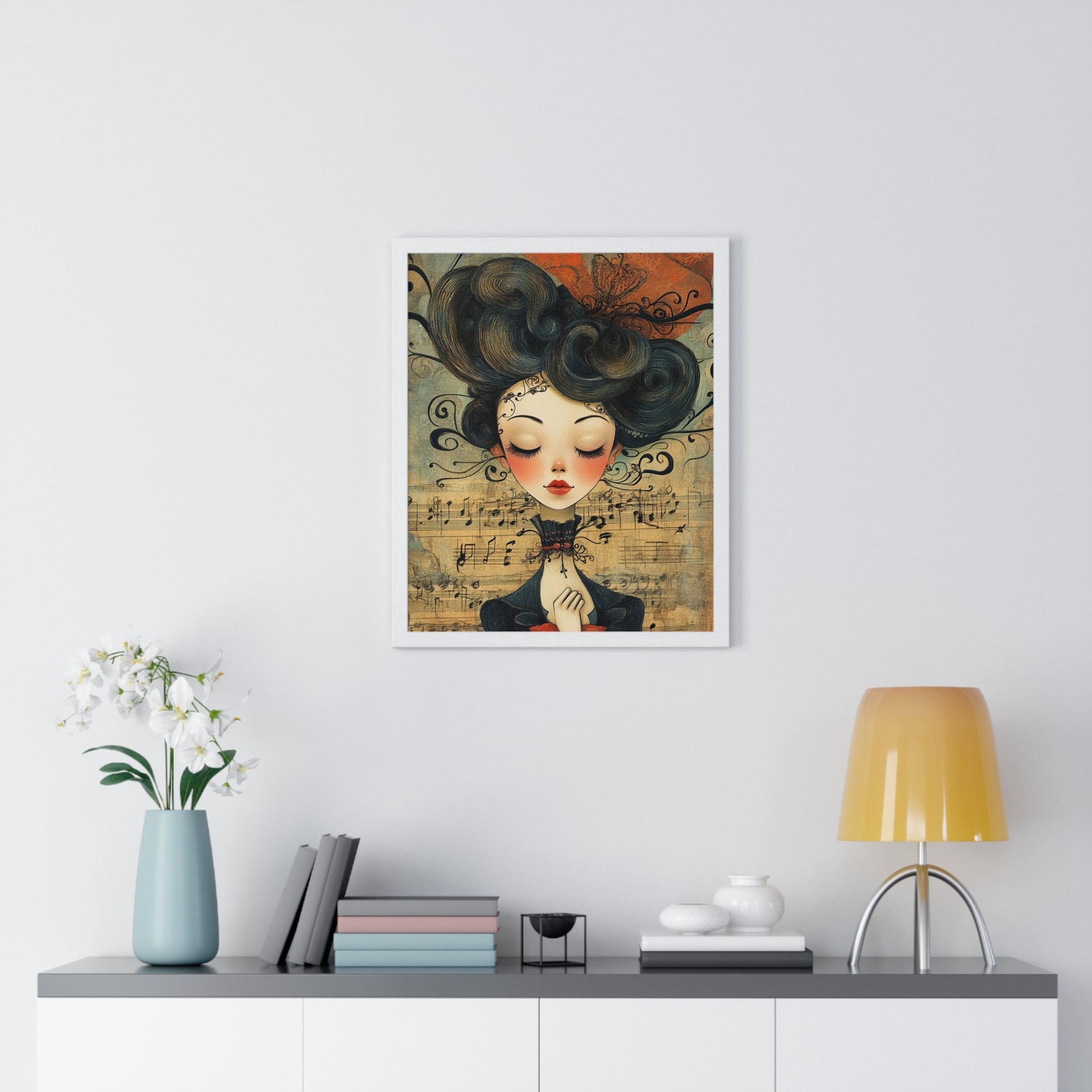 Type Beat Girl Vertical Framed Poster, Artsulli - Art is Long, Life is Short, Poster, , , , , , , 
