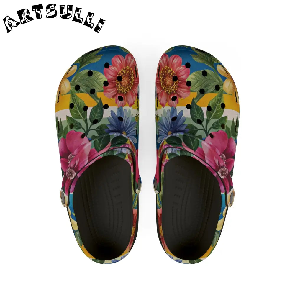 JAKKOUTTHEBXX Colorful Floral Eva Foam Clogs 2025