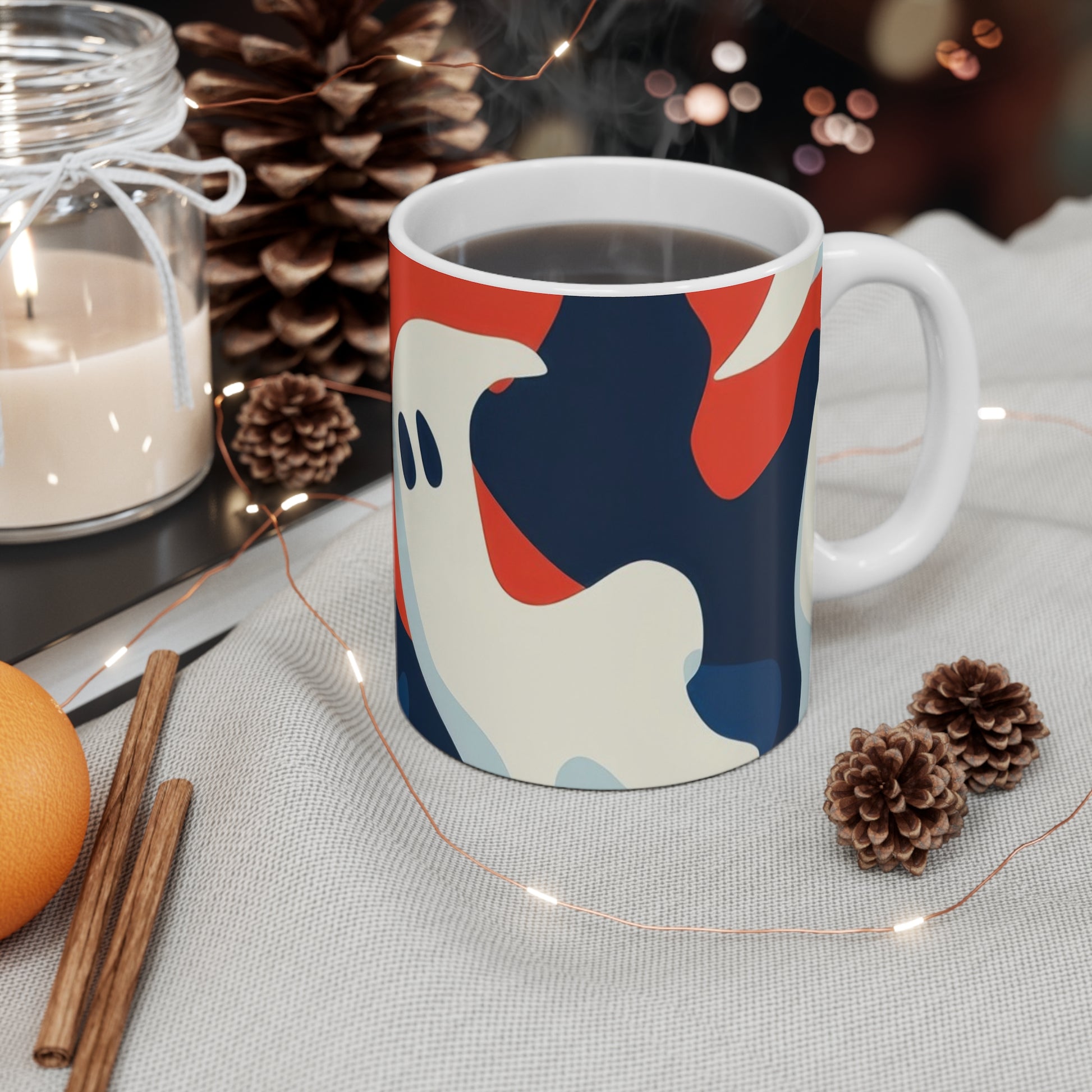 Camo Ghosts Mug 11oz, Artsulli - Art is Long, Life is Short, Mug, , , , , , , 