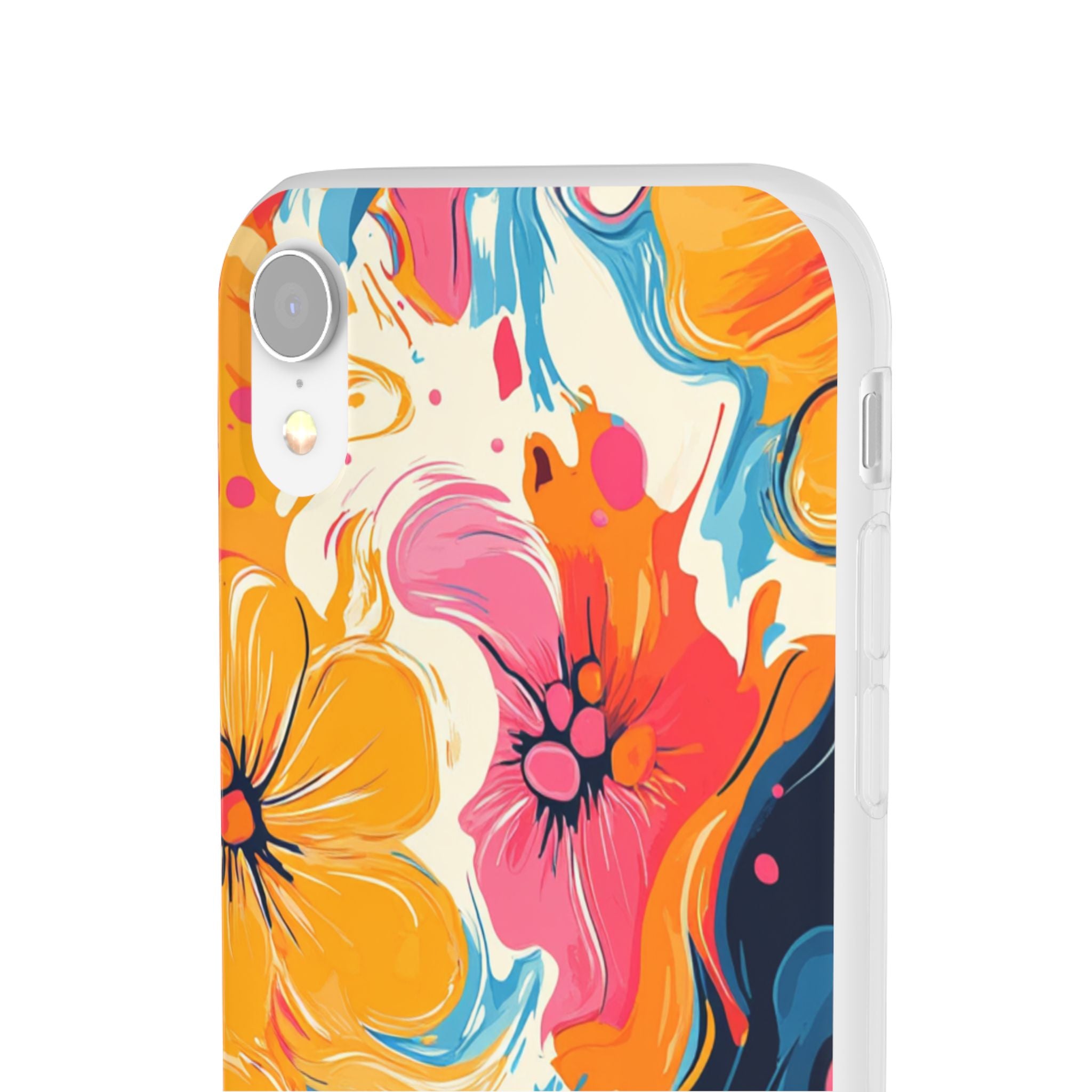 Vibrant Abstract Floral Flexi Case, Artsulli - Art is Long, Life is Short, Phone Case, , , , , , , 