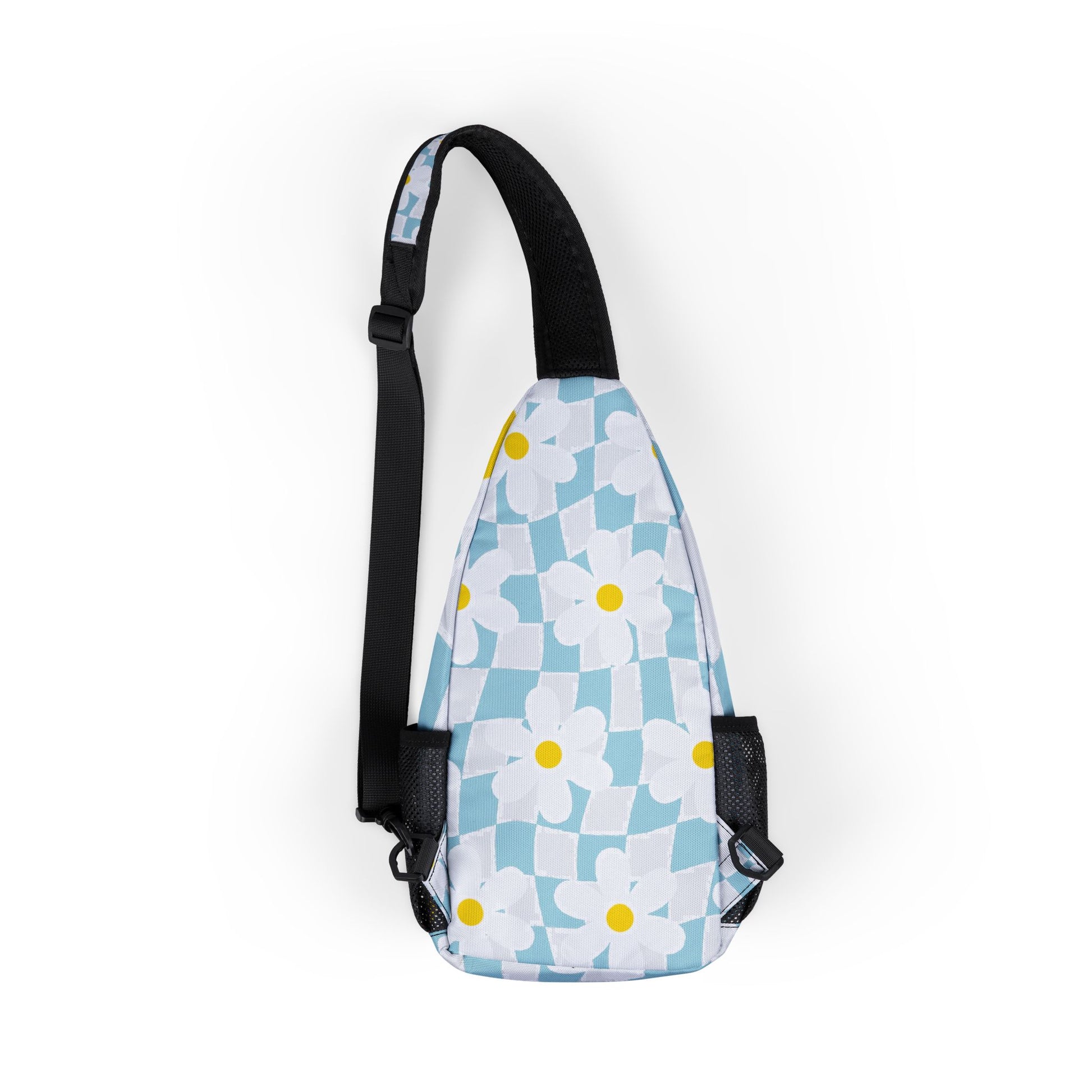 Trippy Check Garden Chest Bag (AOP), Artsulli - Art is Long, Life is Short, Bags, , , , , , , 