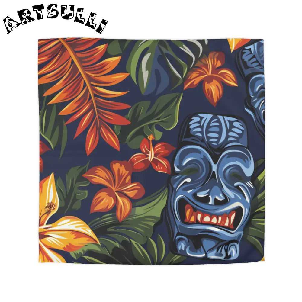 JAKKOUTTHEBXX Tropical Tiki Mask Duvet Cover 2025