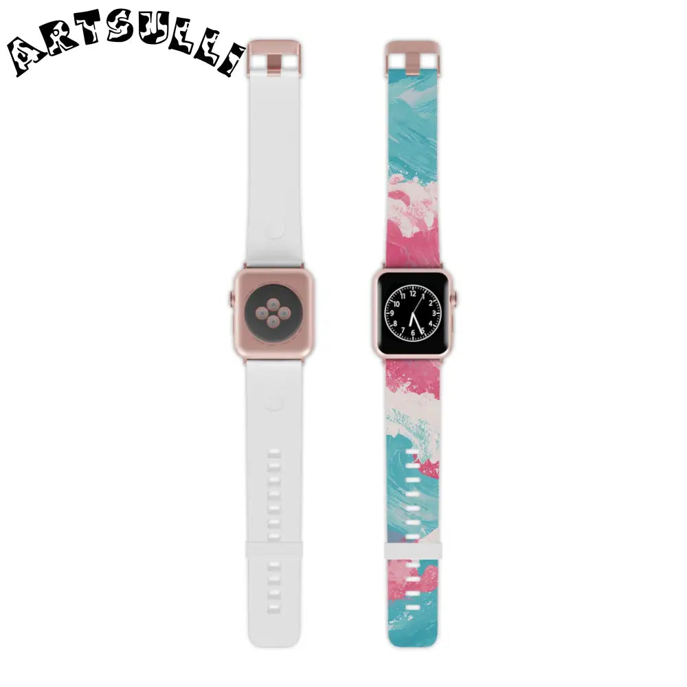 JAKKOUTTHEBXX The Great Pastelwave Pink and Blue Watch Band