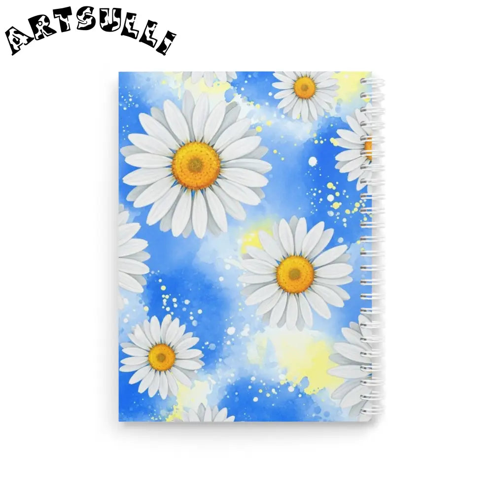 JAKKOUTTHEBXX Daisies Spiral Notebook JAKKOUTTHEBXX Artsulli - Art