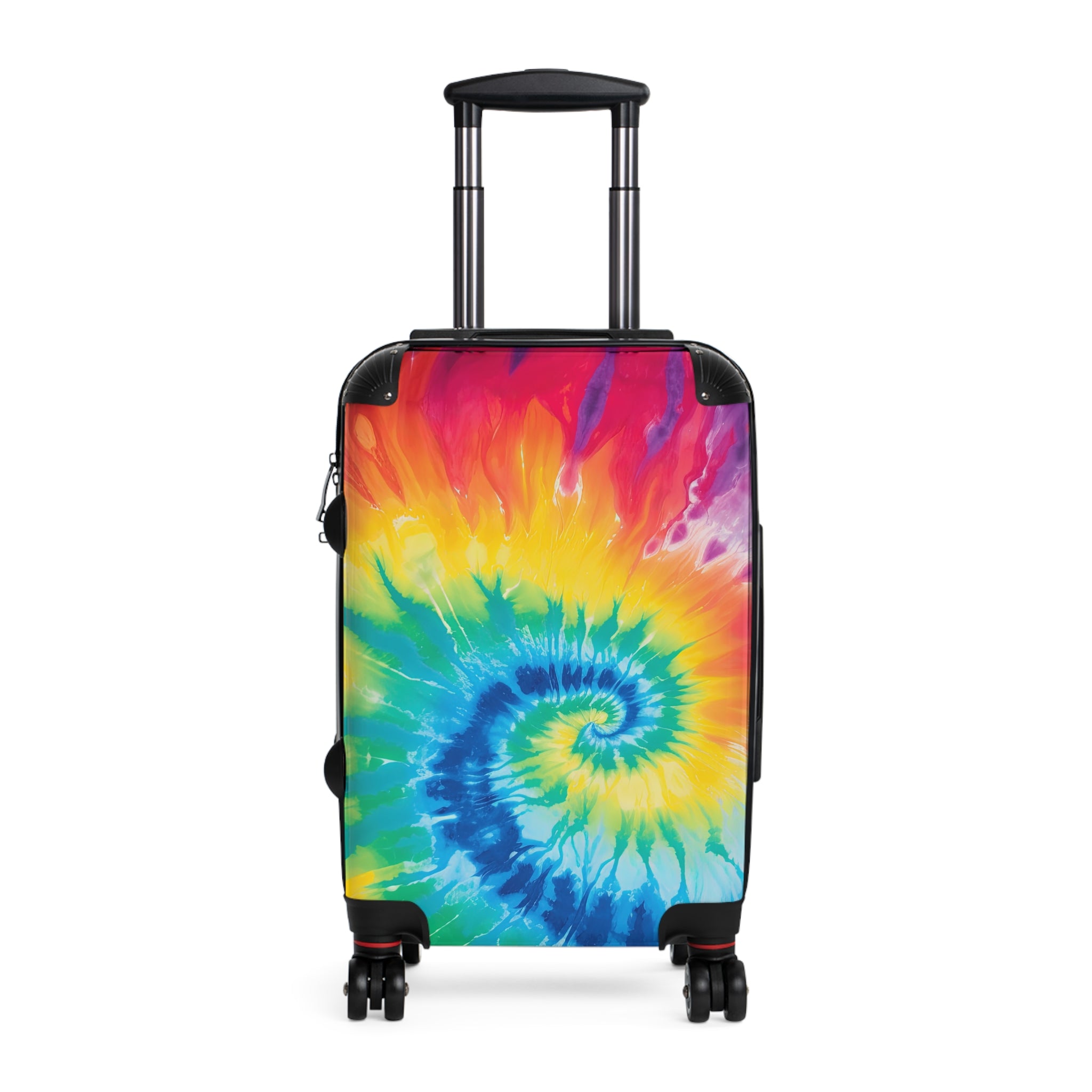 Tie Dye Suitcase, Artsulli - Art is Long, Life is Short, Bags, Size, Small, Color, Black, , , 19838037584296940121