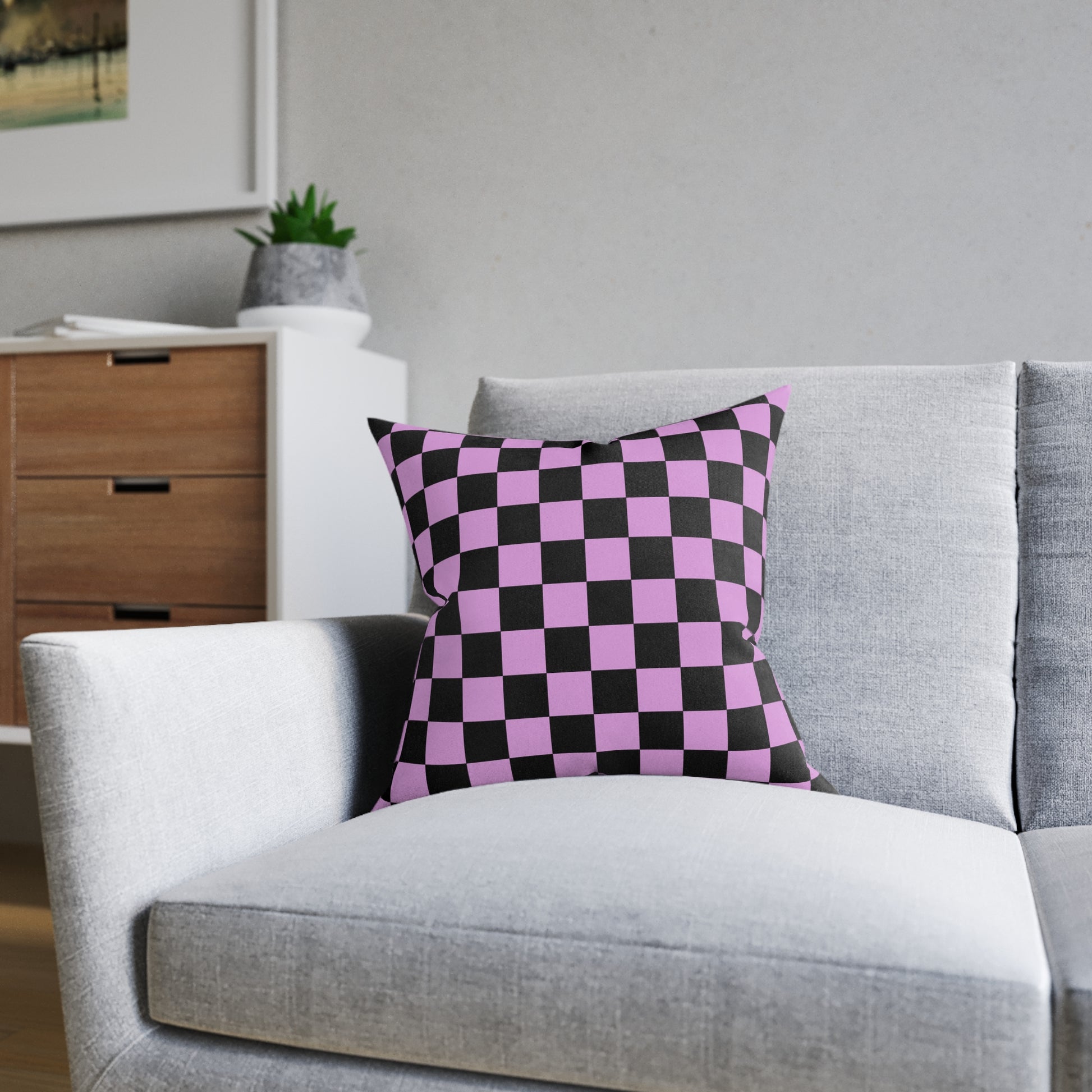 Pixel Punk Vision Square Pillow, Artsulli - Art is Long, Life is Short, Home Decor, , , , , , , 