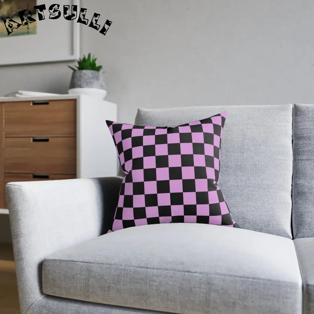 JAKKOUTTHEBXX Pixel Punk Vision Square Pillow JAKKOUTTHEBXX Artsulli