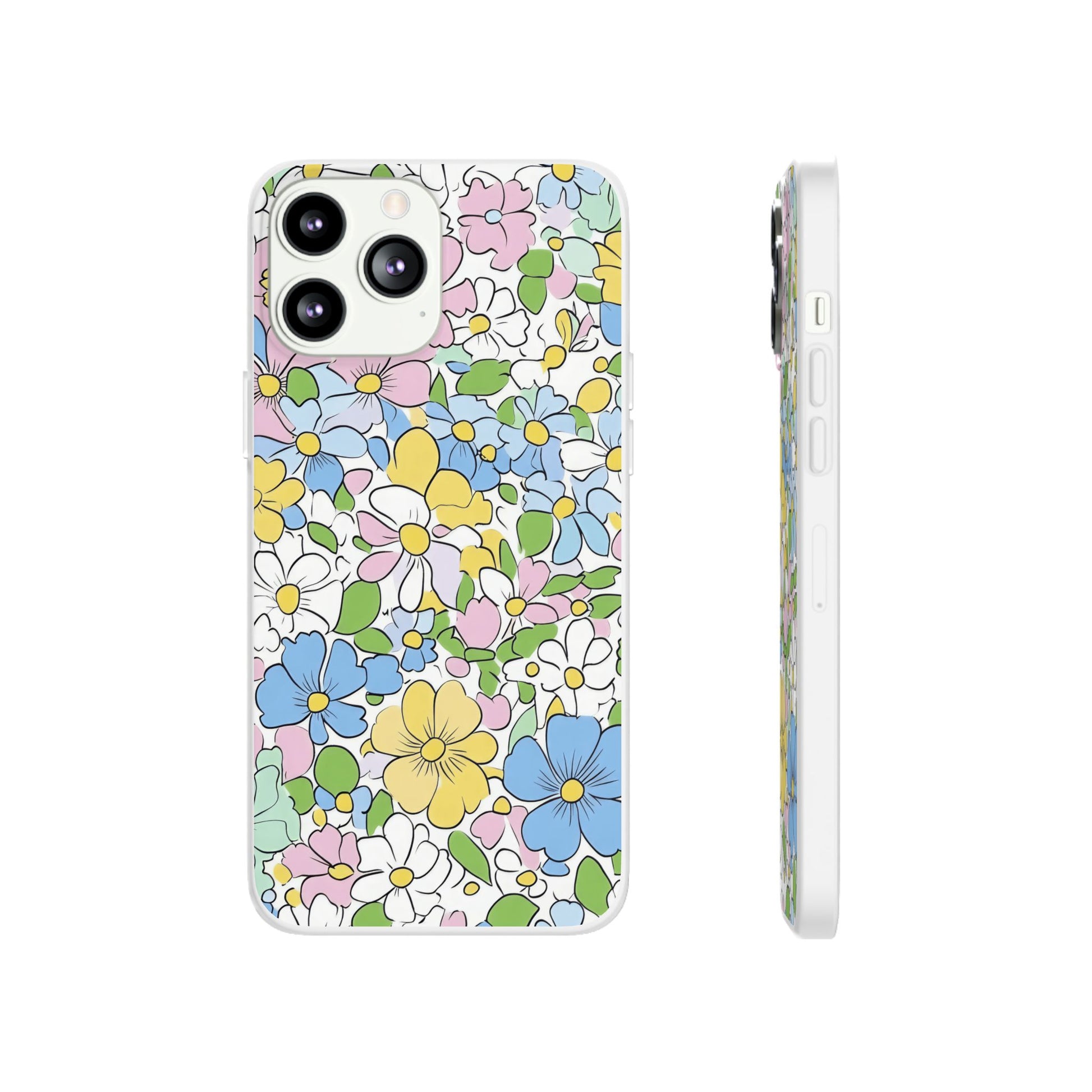 Colorful Floral Clear Flexi Case, Artsulli - Art is Long, Life is Short, Phone Case, Size, iPhone 13 Pro Max, , , , , 34162458991094557310