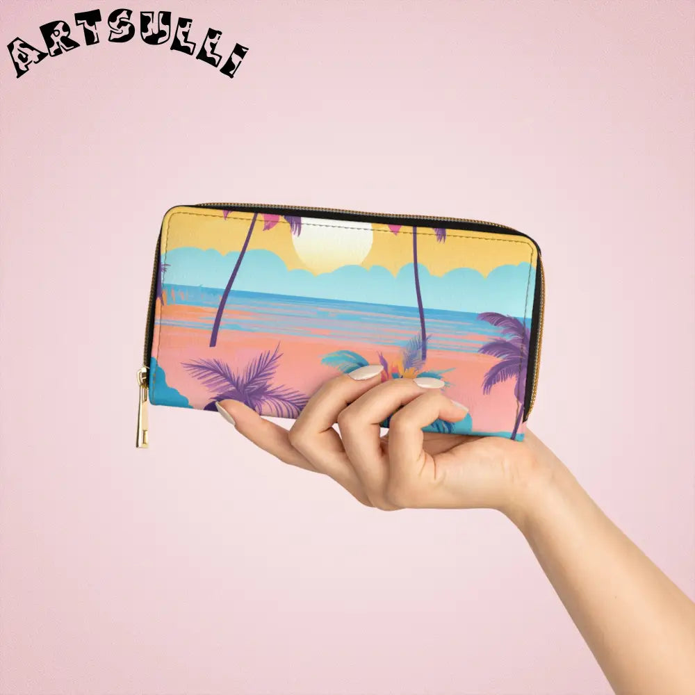 JAKKOUTTHEBXX Sunset Paradise Zipper Wallet JAKKOUTTHEBXX Artsulli