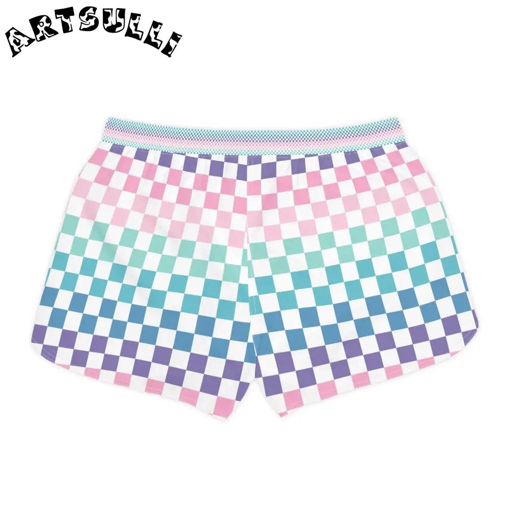 JAKKOUTTHEBXX Vaporwave Rainbow Checkerboard Multi-Color Women’s