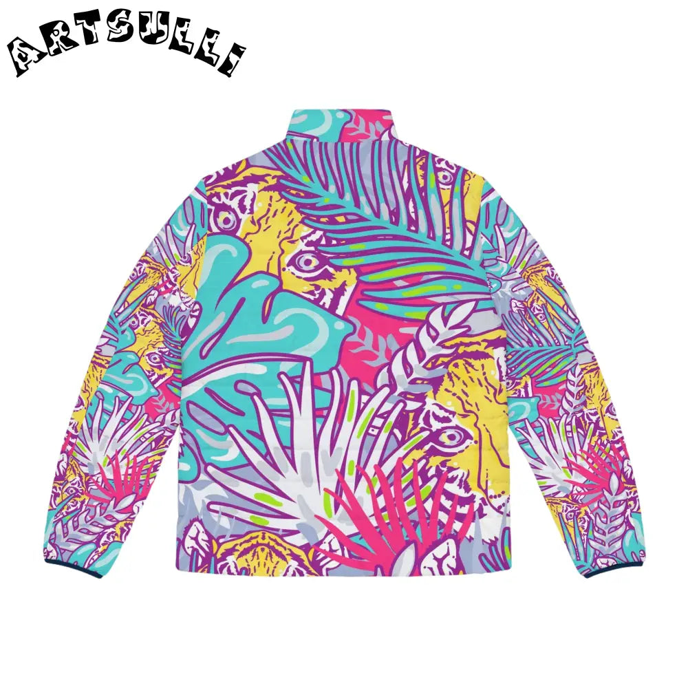JAKKOUTTHEBXX Tropical Jungle Tigers Torquise and Purple Men’s
