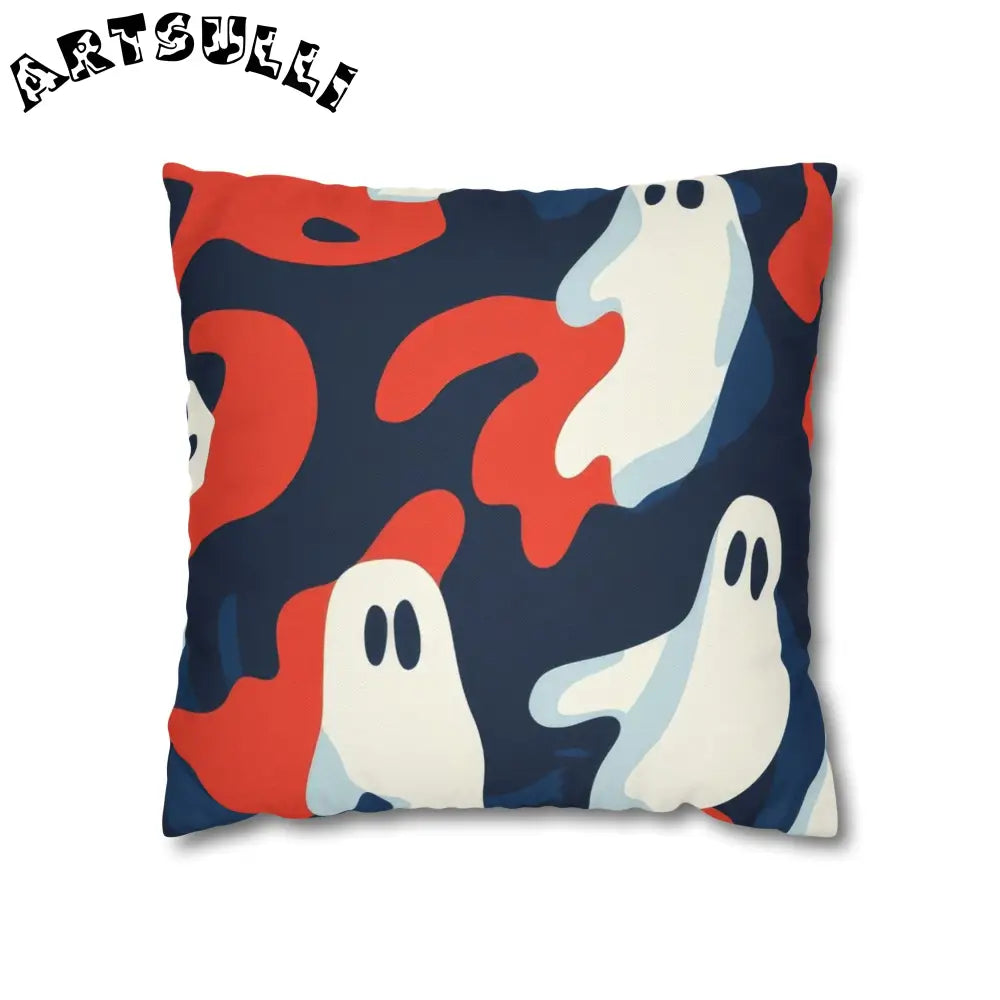 JAKKOUTTHEBXX Camo Ghosts Spun Polyester Square Pillowcase