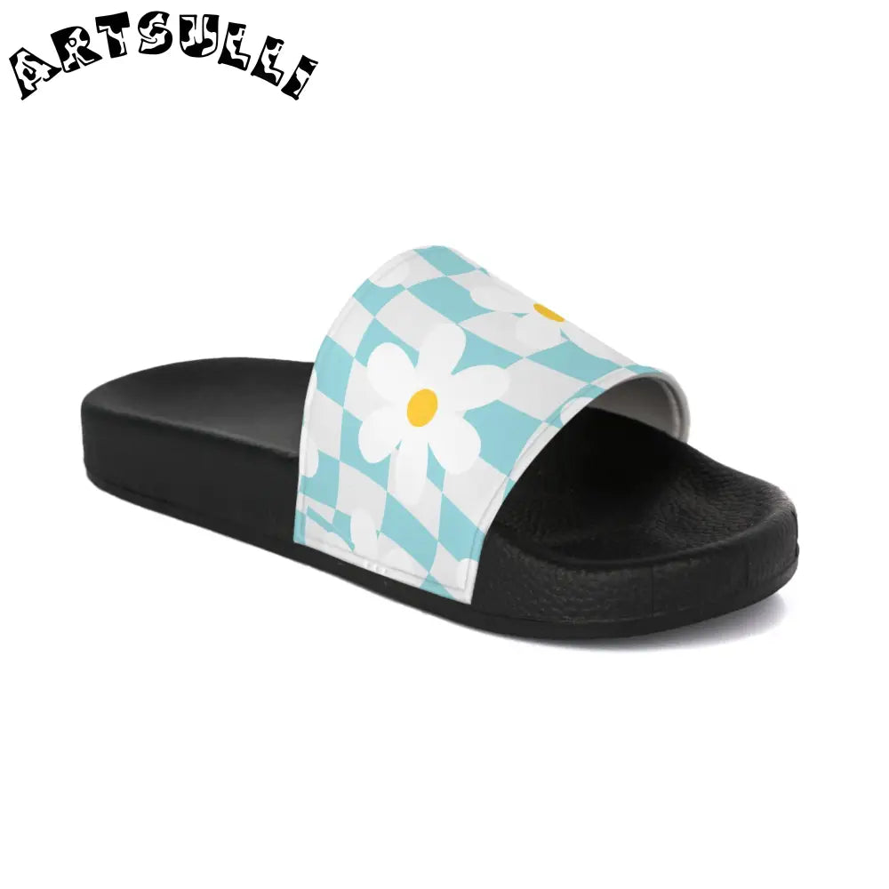 JAKKOUTTHEBXX Trippy Check Garden Men’s Slide Sandals JAKKOUTTHEBXX