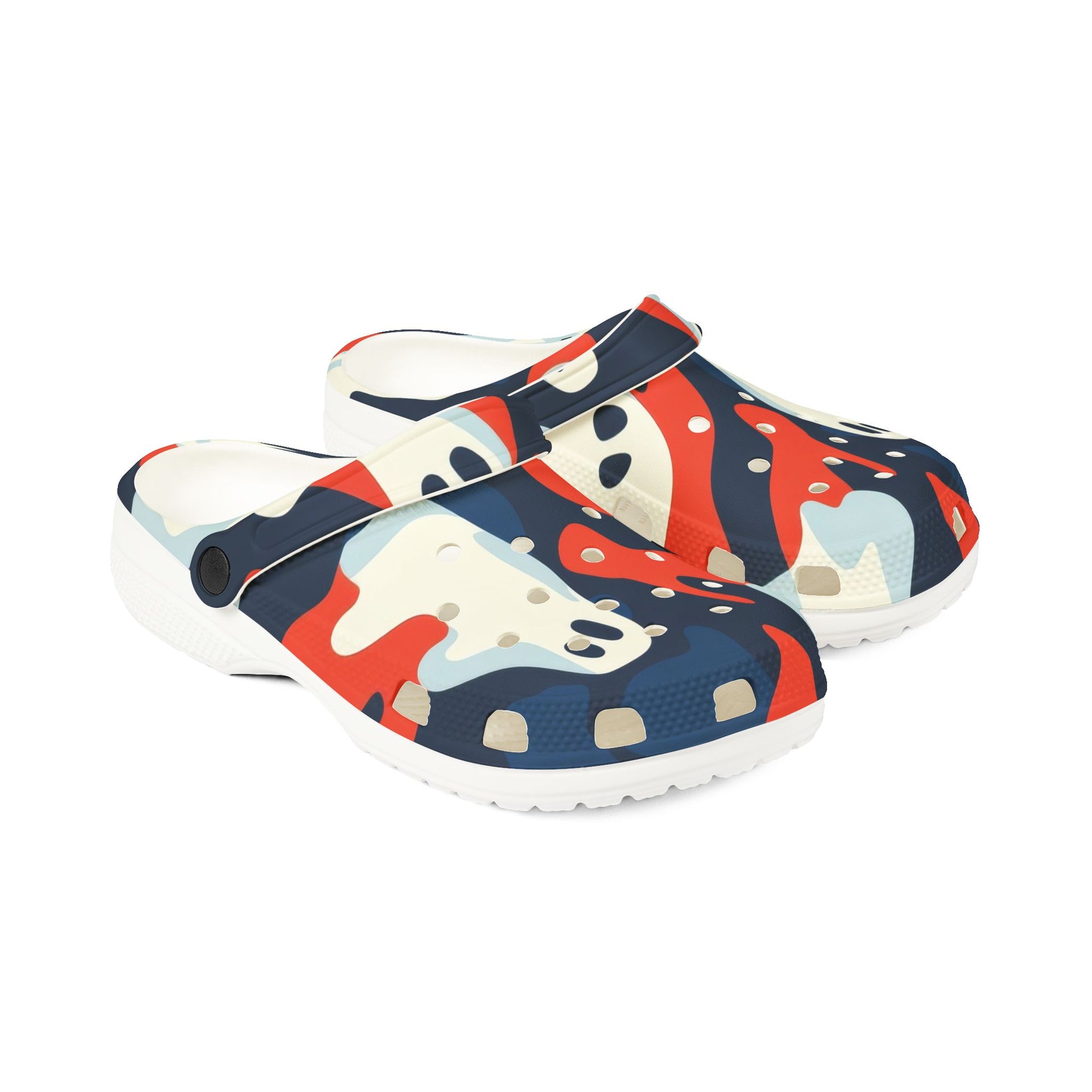 Camo Ghosts EVA Foam Rubber Shoes (AOP), Artsulli - Art is Long, Life is Short, Shoes, , , , , , , 