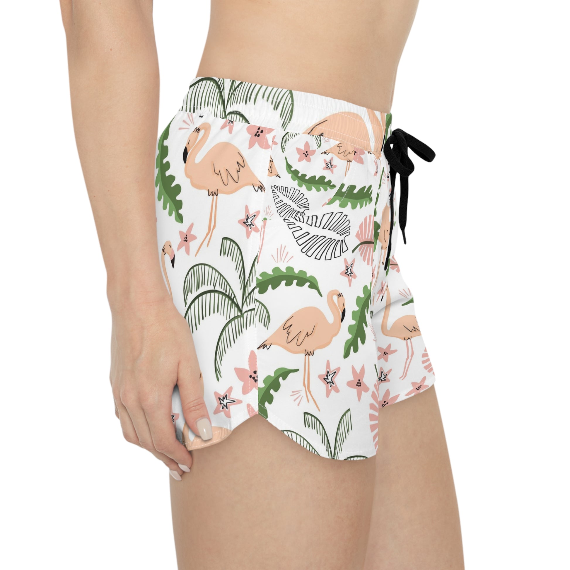 Flamingo Women's Casual Shorts (AOP), Artsulli - Art is Long, Life is Short, All Over Prints, , , , , , , 