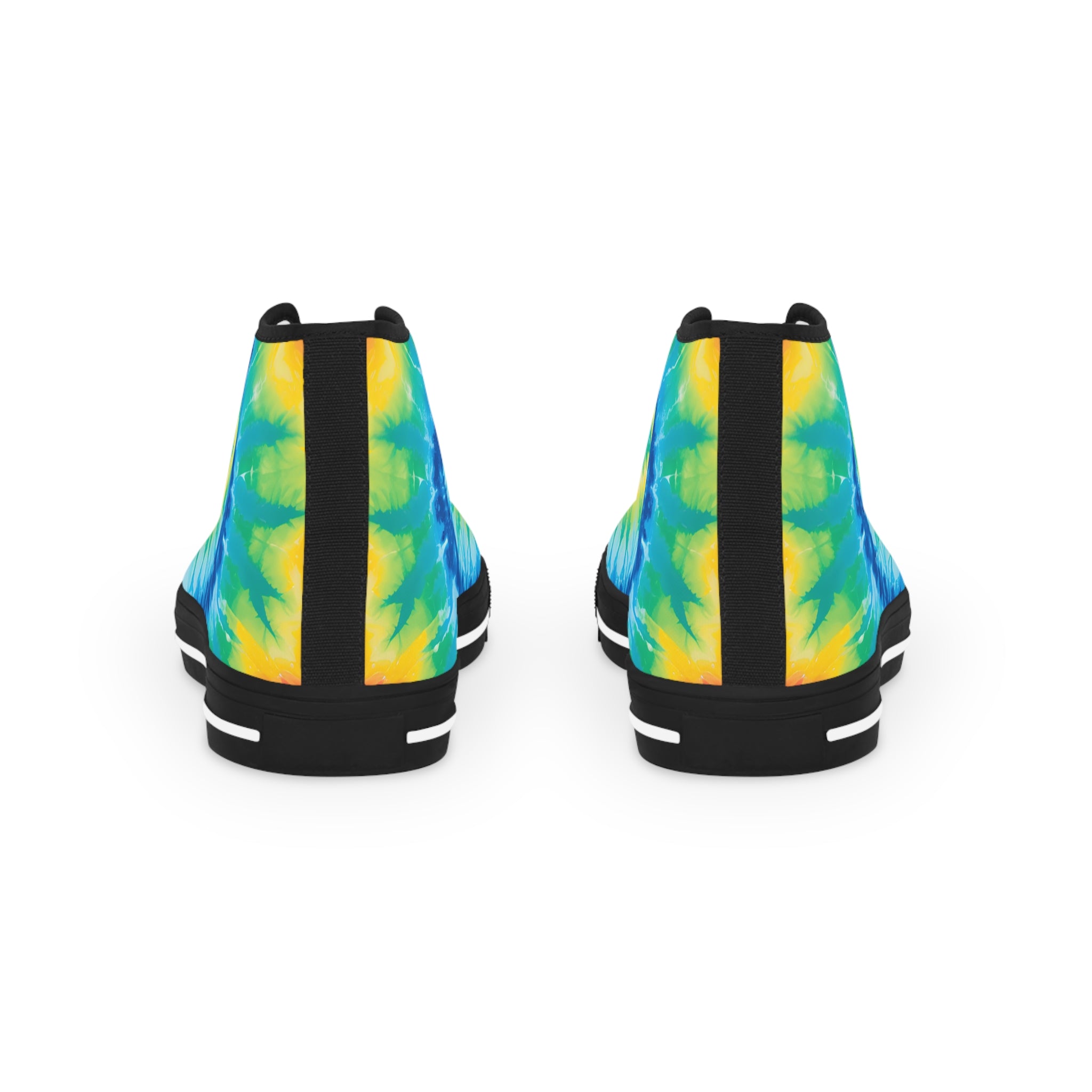 Tie Dye II Men's High Top Sneakers, Artsulli - Art is Long, Life is Short, Shoes, , , , , , , 