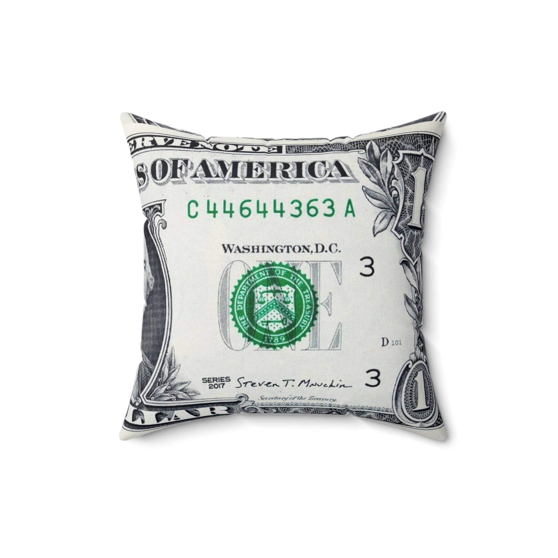 Money Collage Faux Suede Square Pillow, Artsulli - Art is Long, Life is Short, Home Decor, , , , , , , 