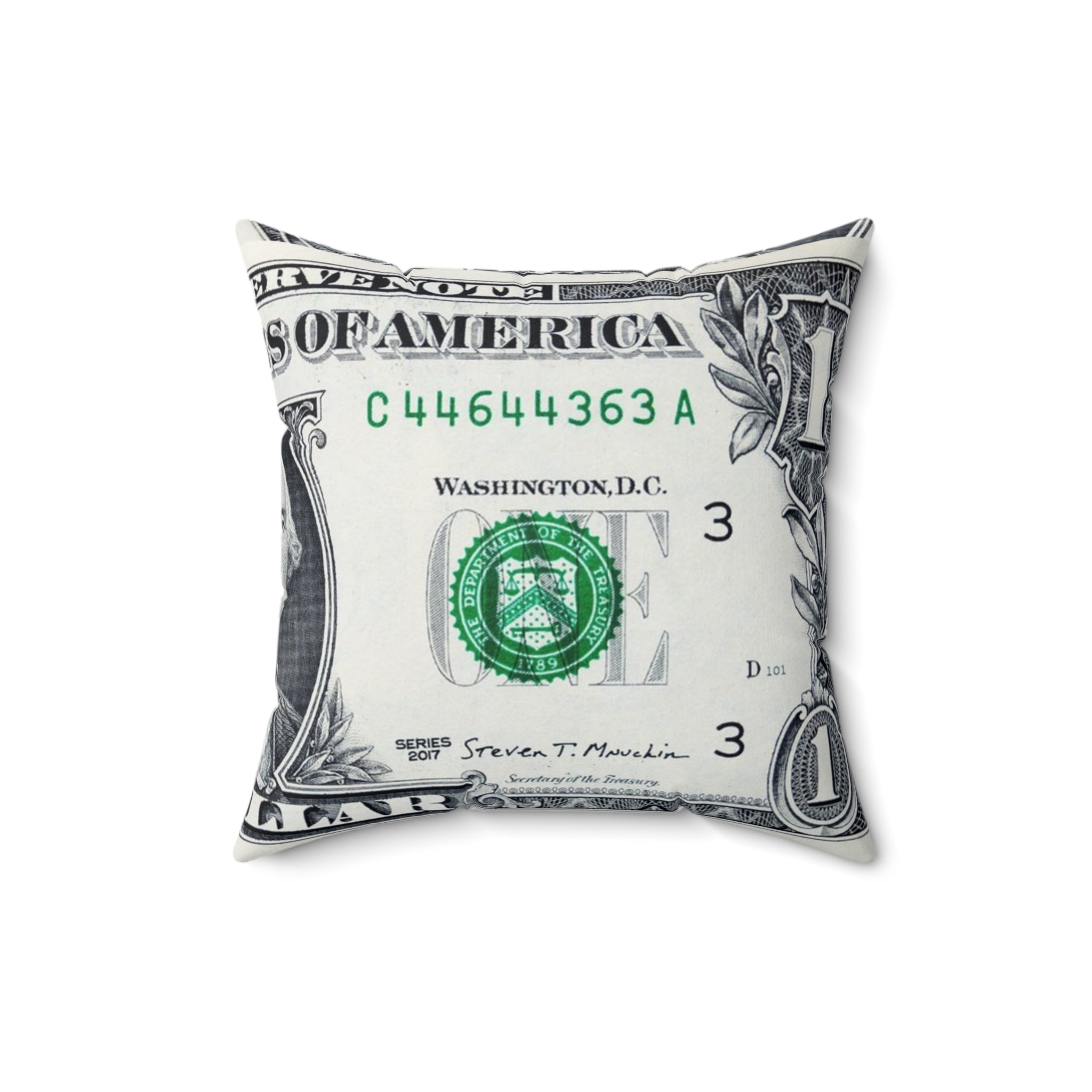 Money Collage Faux Suede Square Pillow, Artsulli - Art is Long, Life is Short, Home Decor, , , , , , , 