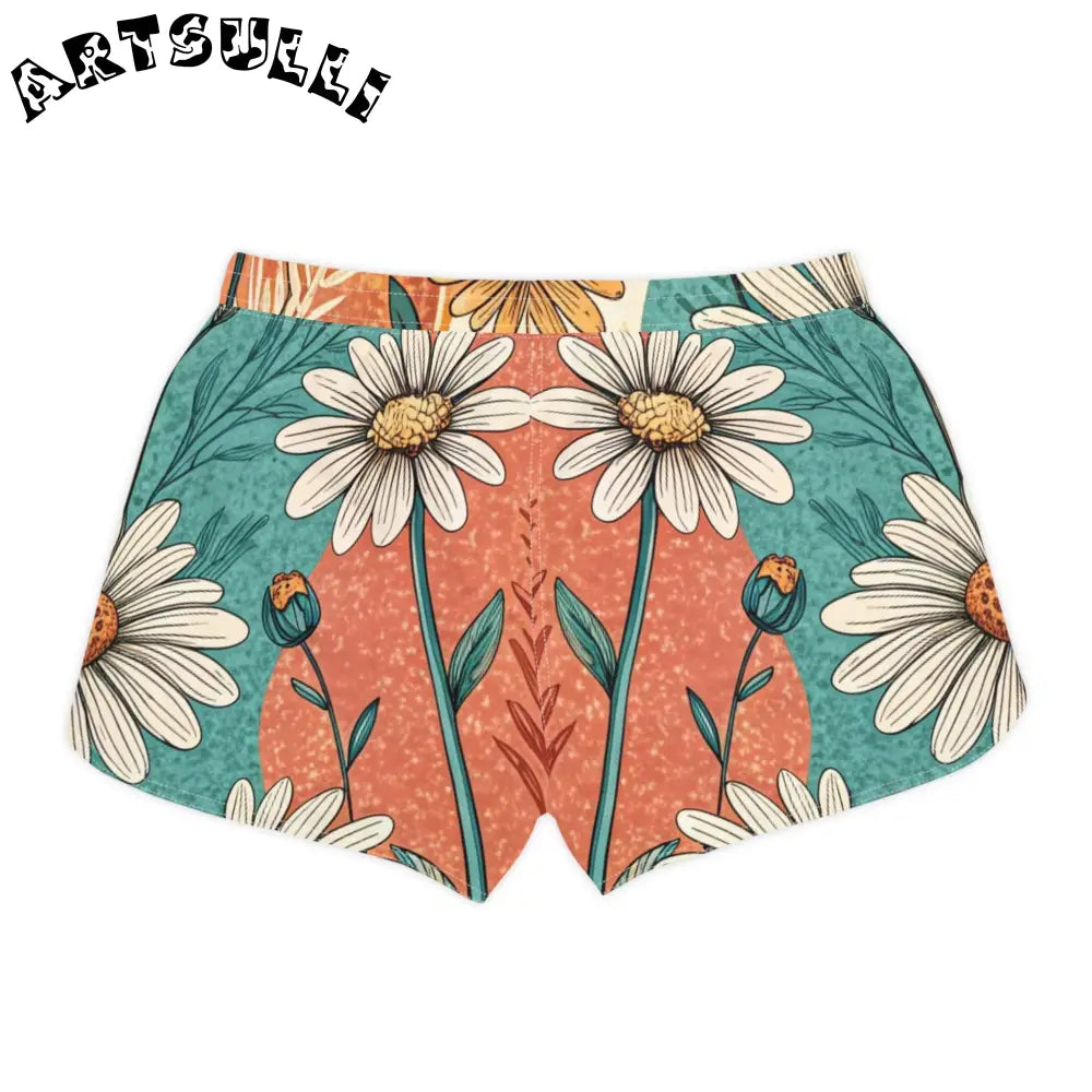 JAKKOUTTHEBXX Retro Daisy Dream Women’s Casual Shorts (AOP)