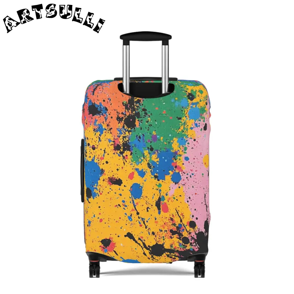 JAKKOUTTHEBXX The Colors Of Paint Splatter Luggage Cover