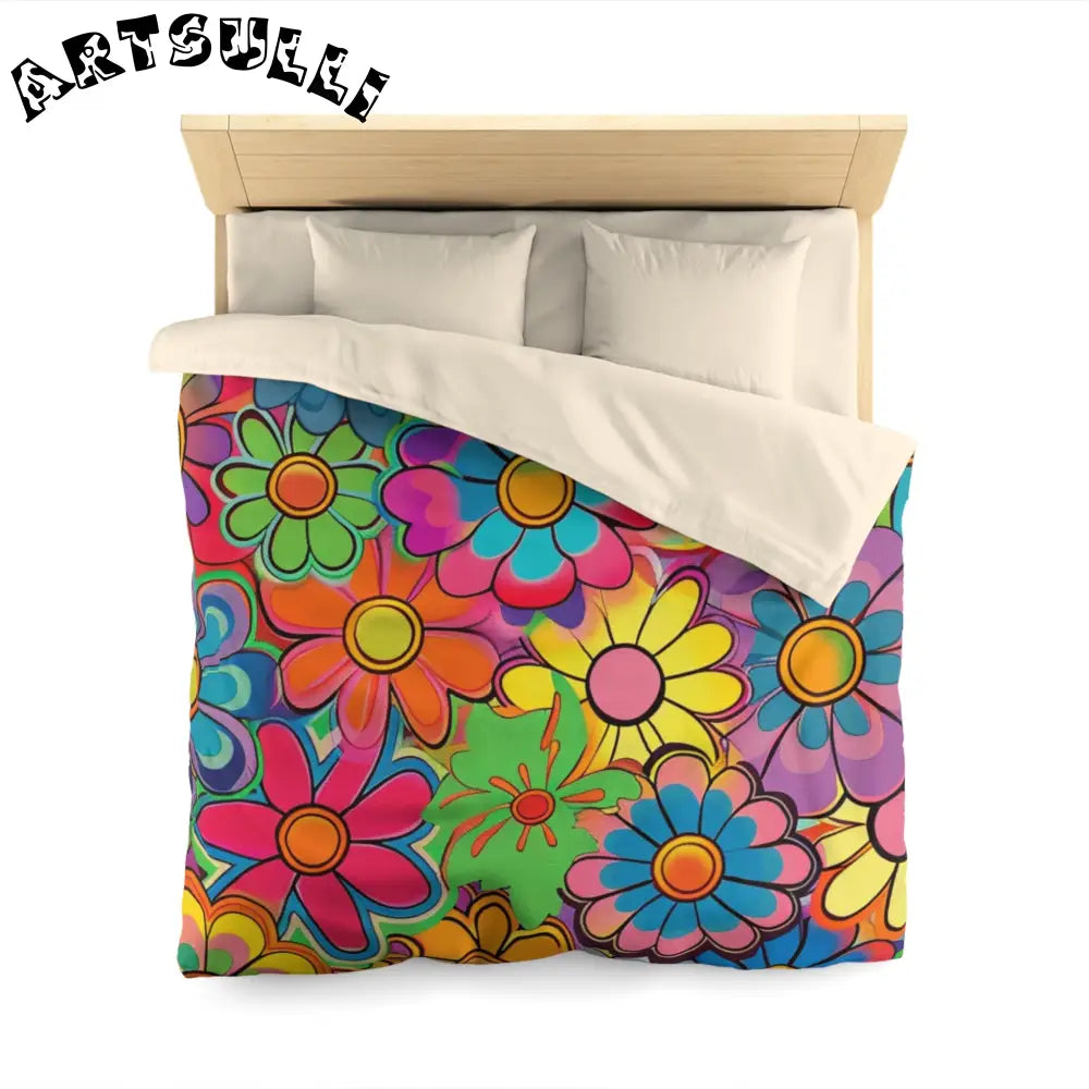 JAKKOUTTHEBXX Chromatic Daisy Dream Microfiber Duvet Cover