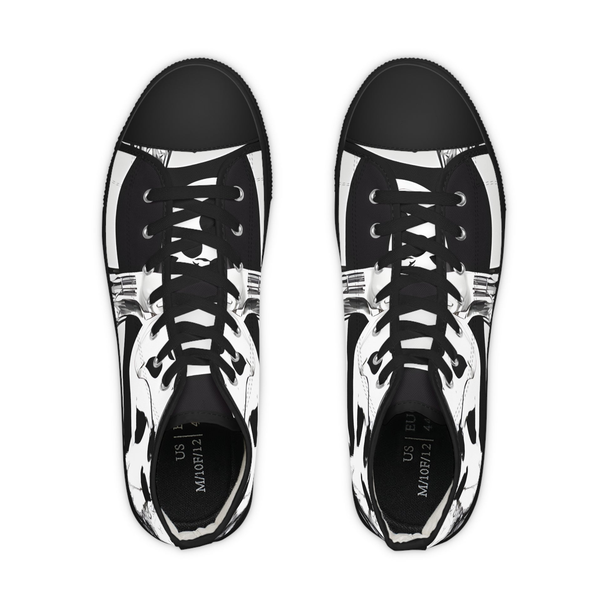 Cruellas Cattle Line Men's High Top Sneakers, Artsulli - Art is Long, Life is Short, Shoes, , , , , , , 