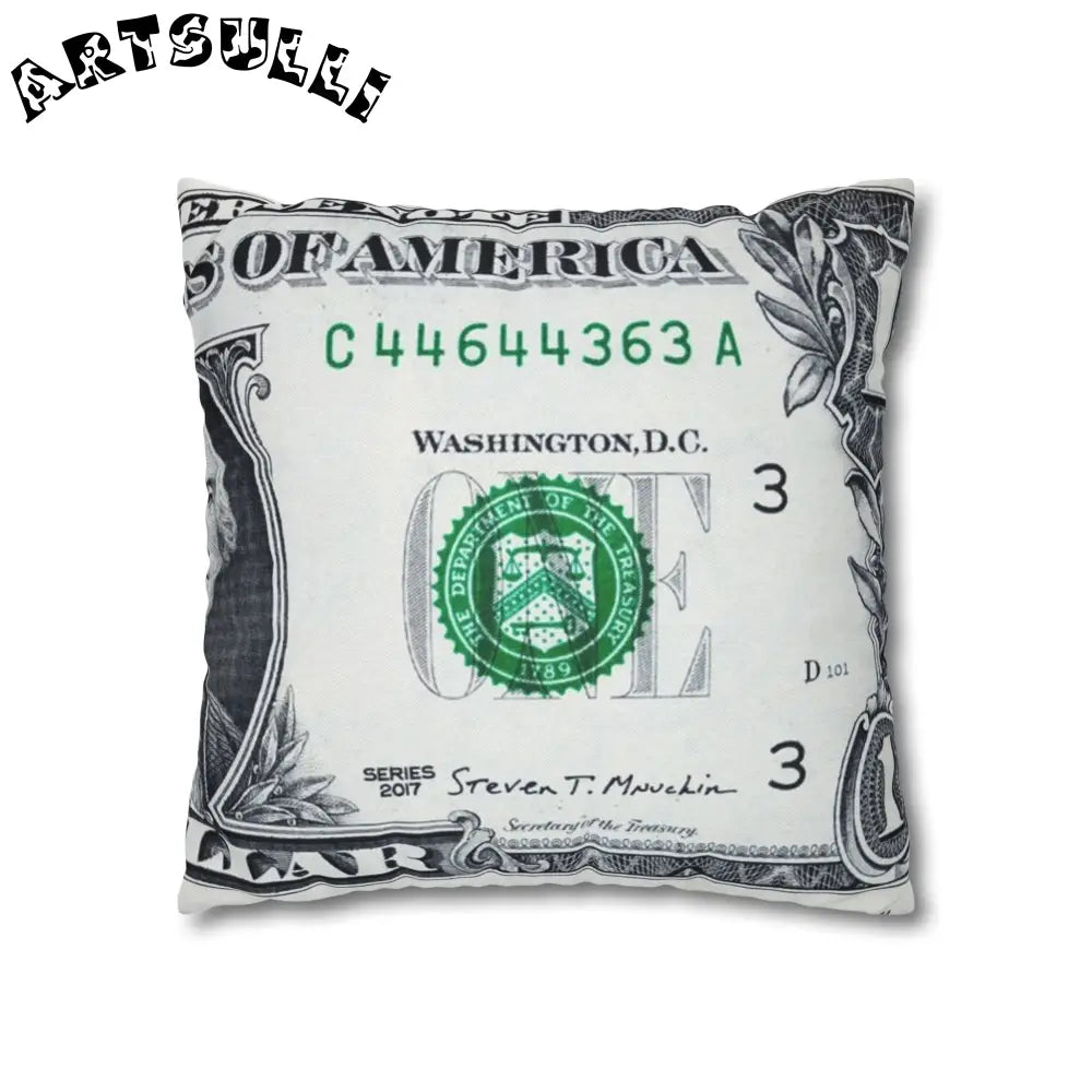 JAKKOUTTHEBXX Dollar Bill Created Art Environment Pillow 2025