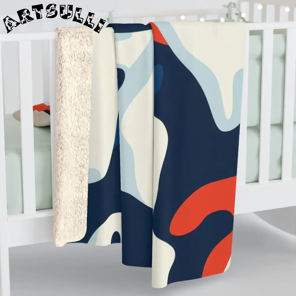 JAKKOUTTHEBXX Camo Ghosts Sherpa Fleece Blanket JAKKOUTTHEBXX