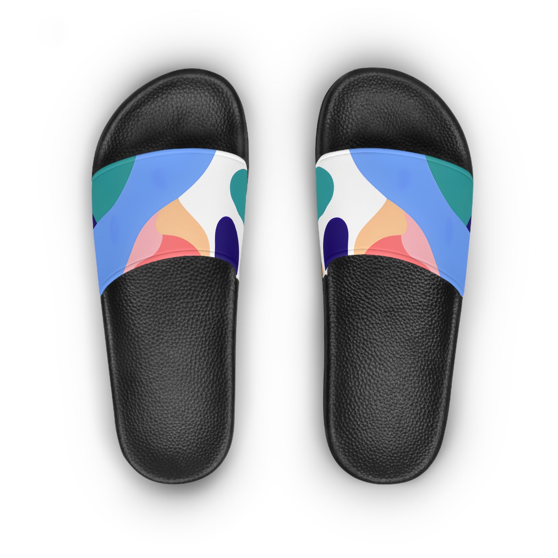 Lush Risograph Jungle Women's Slide Sandals, Artsulli - Art is Long, Life is Short, Shoes, , , , , , , 