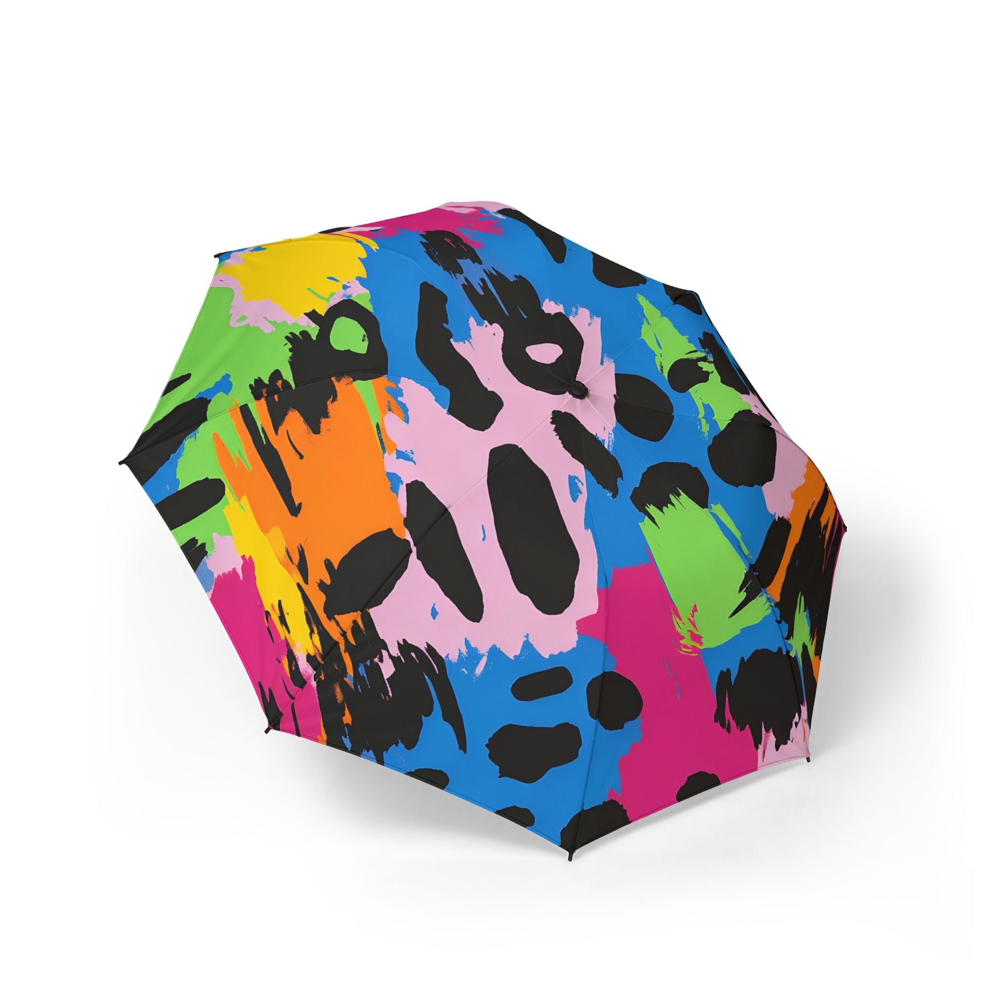 90s Neon Semi-Automatic Foldable Umbrella, Artsulli - Art is Long, Life is Short, Accessories, Size, One size, , , , , 33433606759134146793