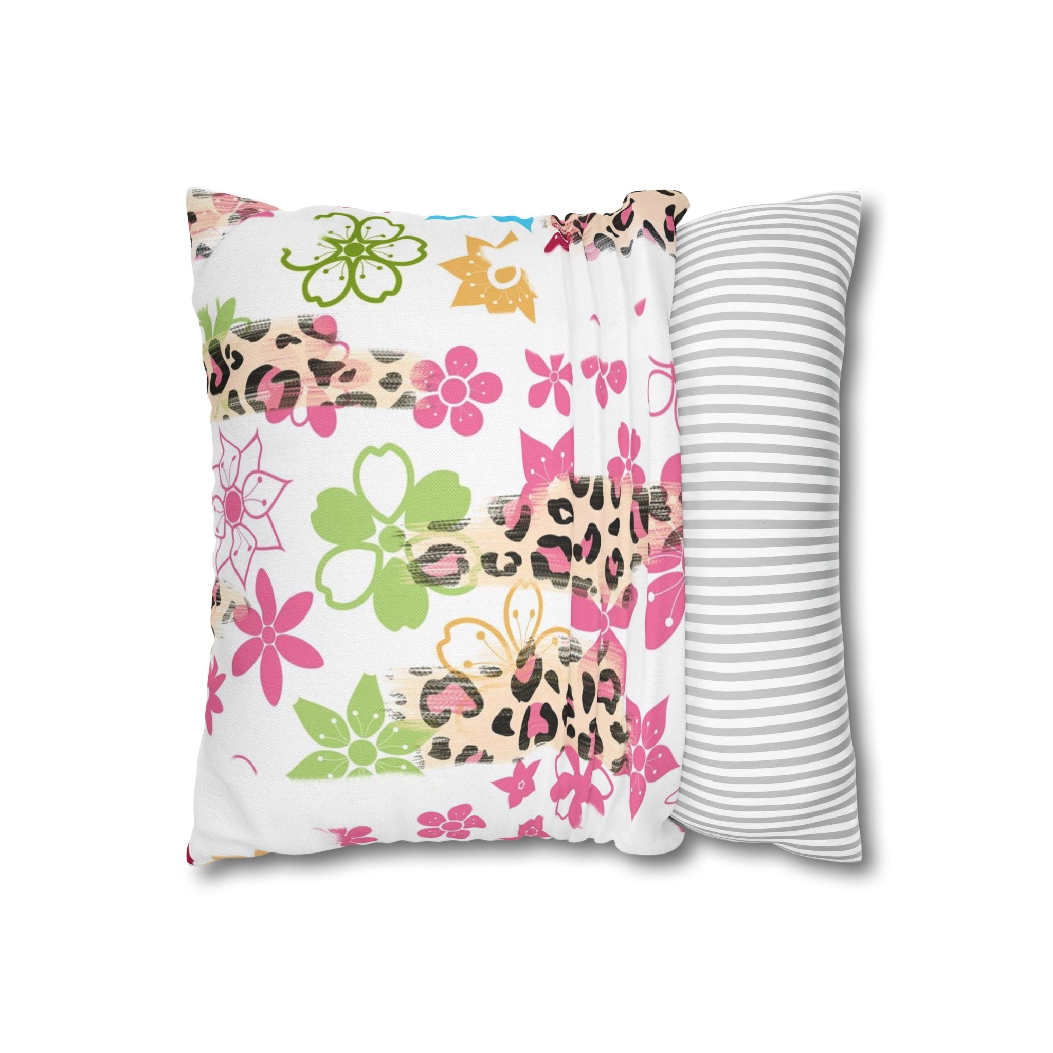 Spun Polyester Square Pillowcase