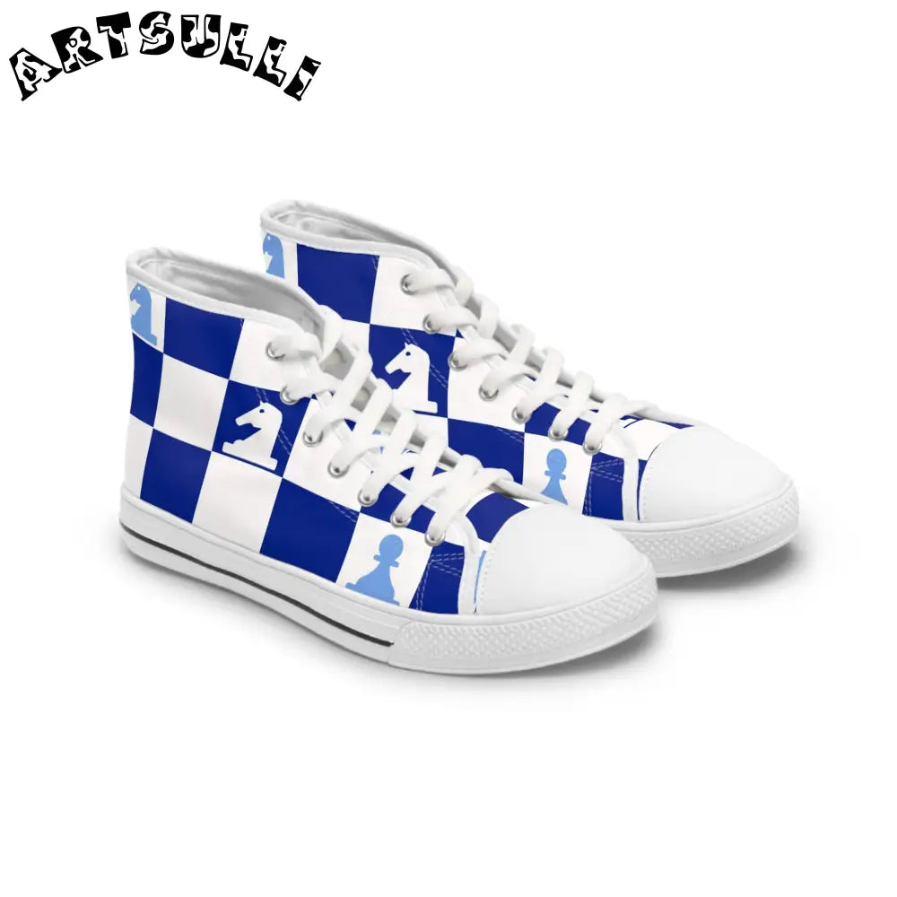 JAKKOUTTHEBXX Checkerboard Chess High Top Sneakers 2025