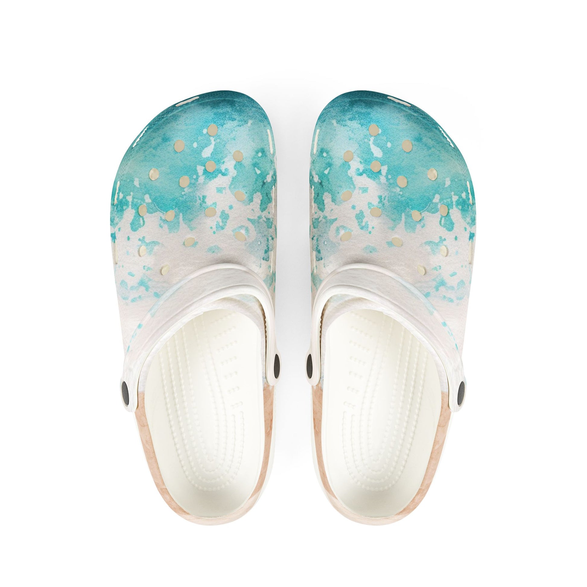 Seashore EVA Foam Rubber Shoes (AOP), Artsulli - Art is Long, Life is Short, Shoes, Size, US 6 (Women's), Color, White, , , 10908143855842599742