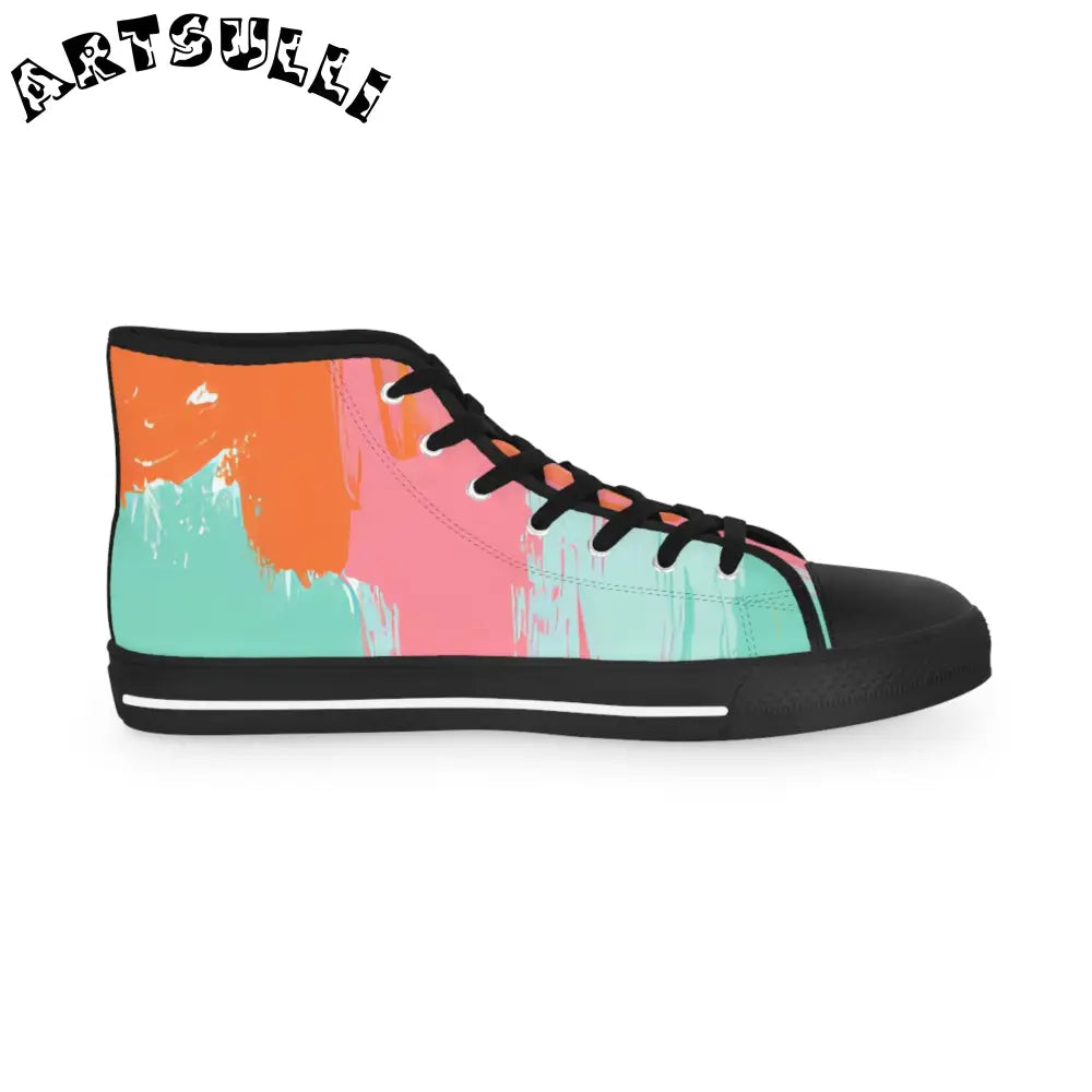 JAKKOUTTHEBXX Preppy Pixel Bloom Men’s High Top Sneakers